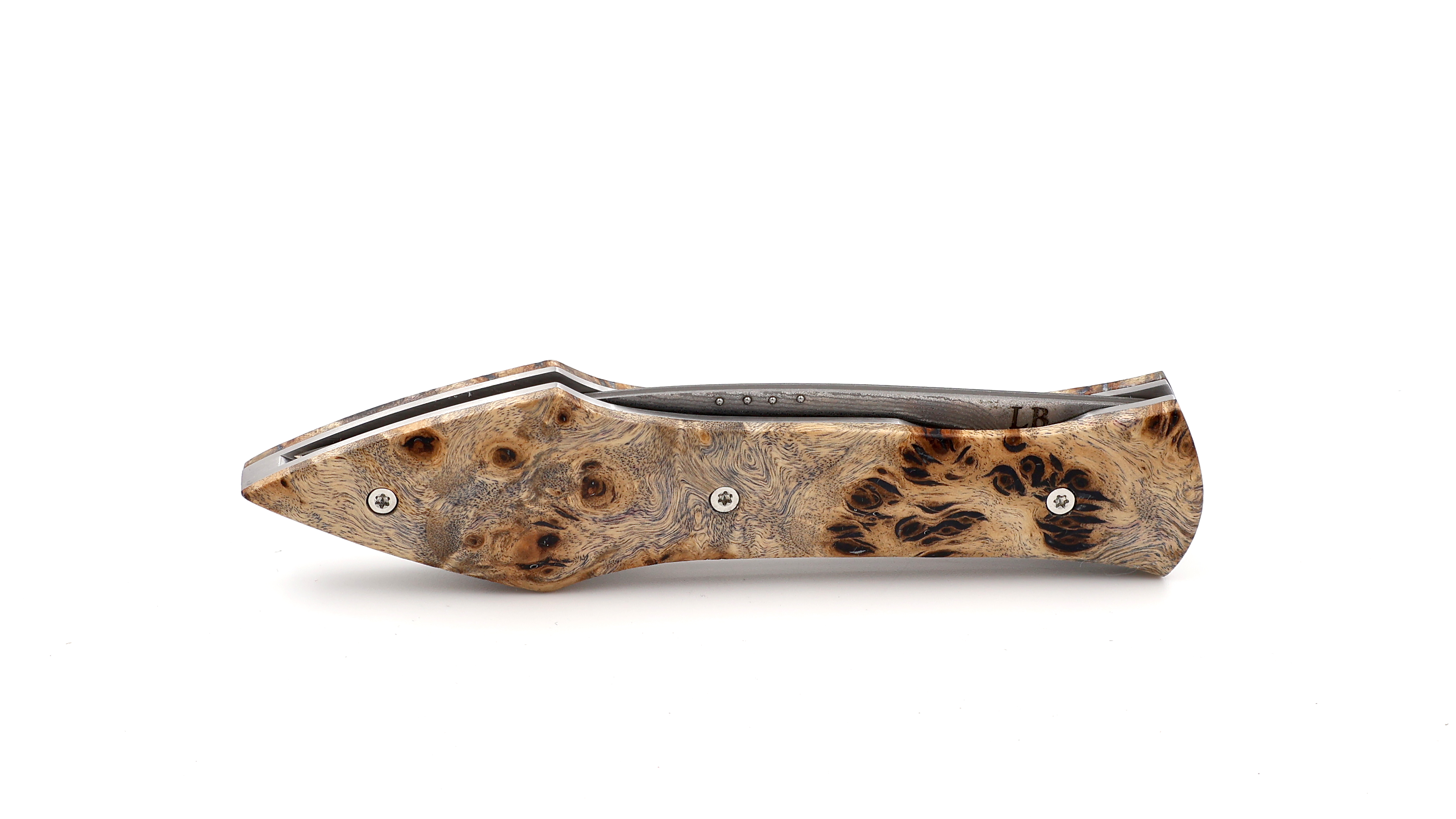 LARAUD Blades  L’Oegopsyde Ahorn Wurzelholz Suminagashi VG10 Damast