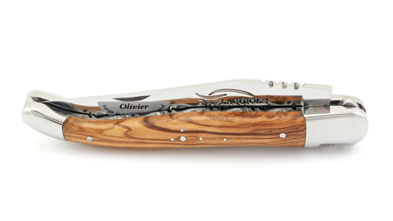 Durand-DP-OLI-poliert-14c28 Honoré Durand Laguiole Doppelplatine Olive poliert 12 cm