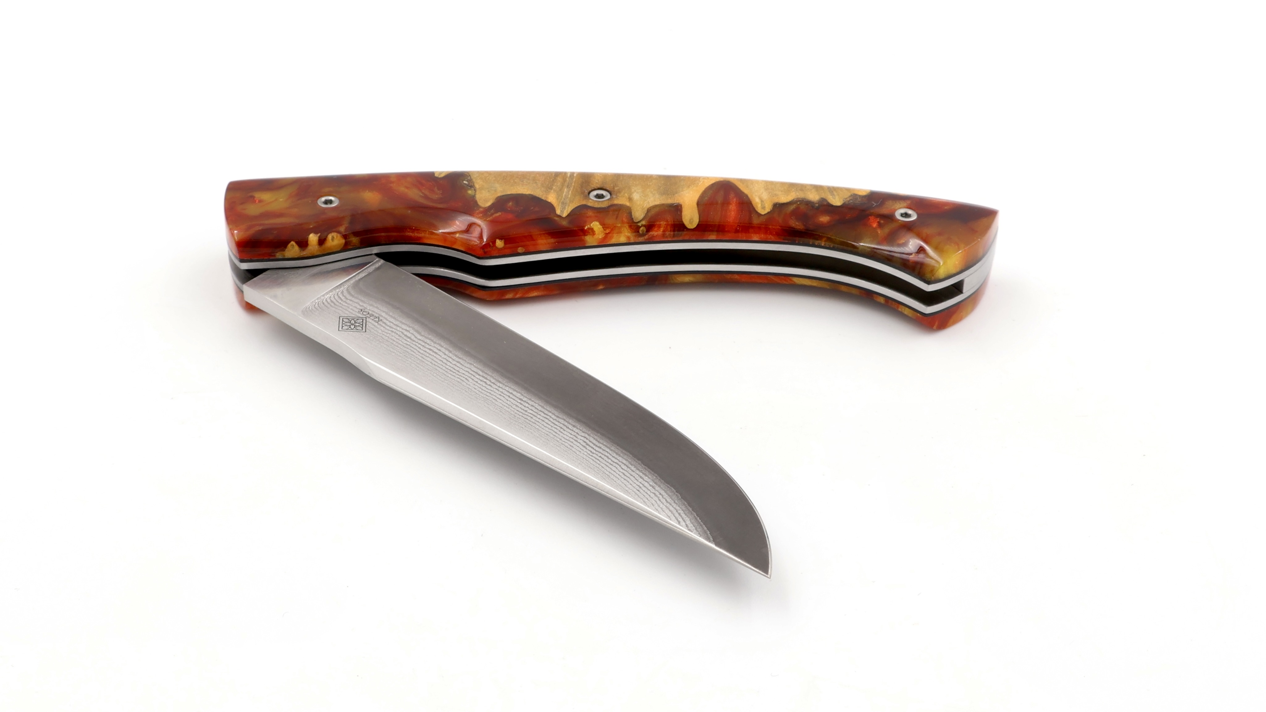 KLEOS Taschenmesser LYKOS Hybrid VG10 Damastklinge   KLEOS Taschenmesser LYKOS Hybrid VG10 Damastklinge