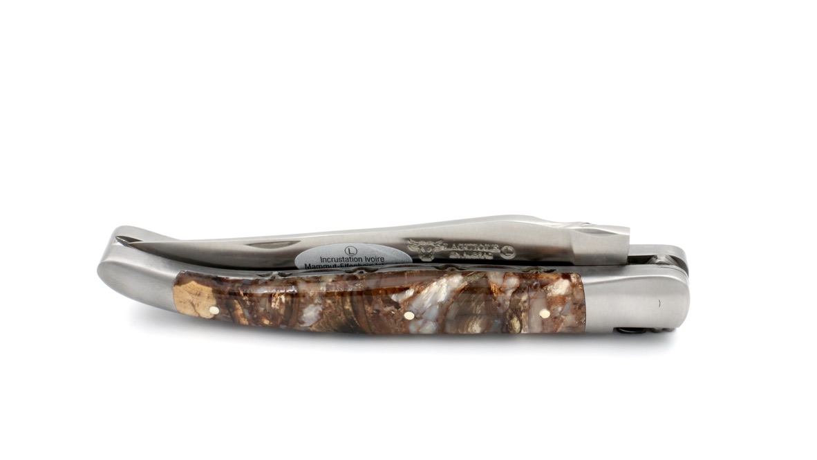 Laguiole en Aubrac FUSION Mammutelfenbein Doppelplatine 12 cm Laguiole en Aubrac FUSION Mammutelfenbein Doppelplatine 12 cm