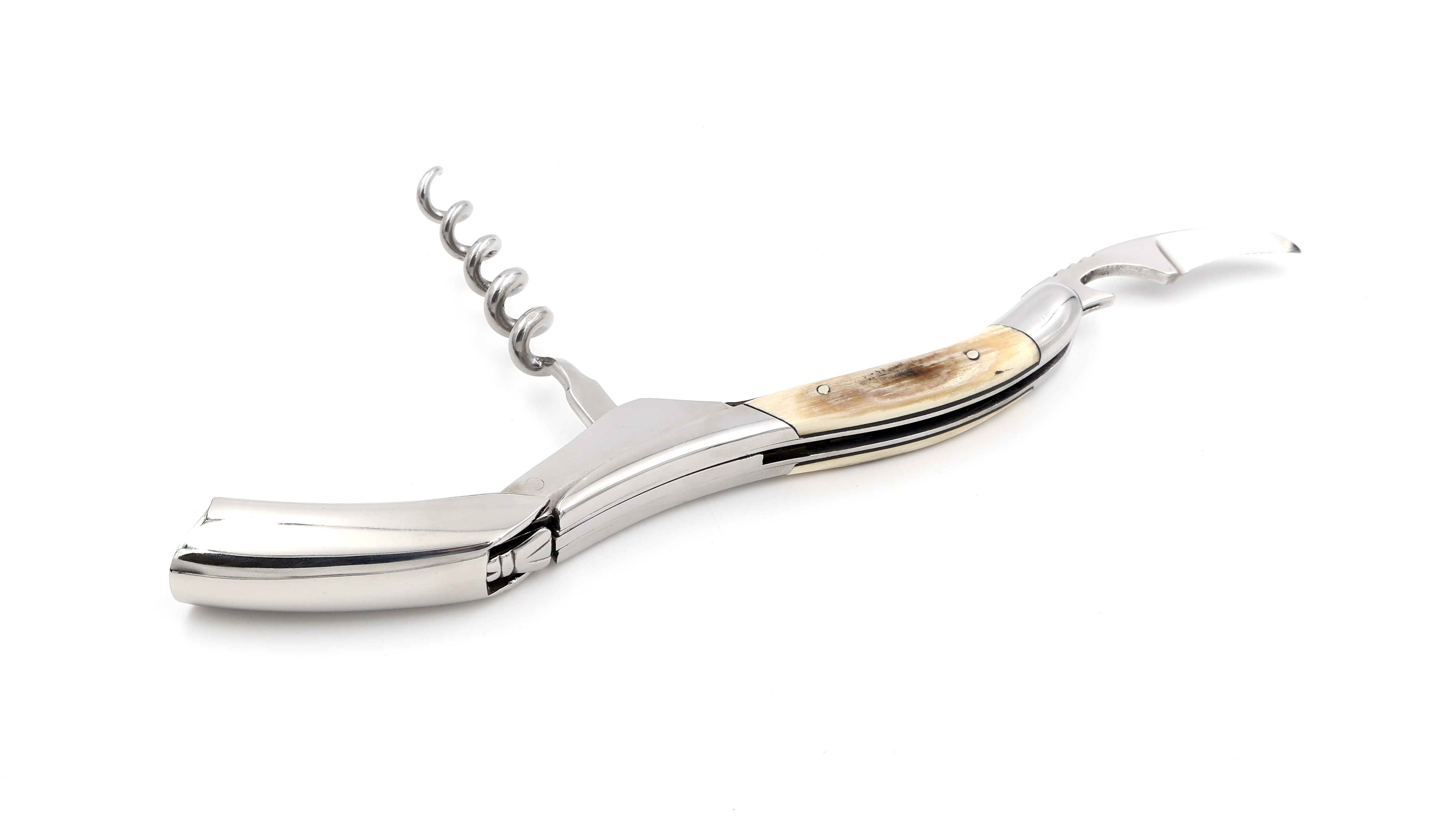 Laguiole en Aubrac Sommeliermesser Mammutelfenbein Kruste  Laguiole en Aubrac Sommeliermesser Mammutelfenbein Kruste