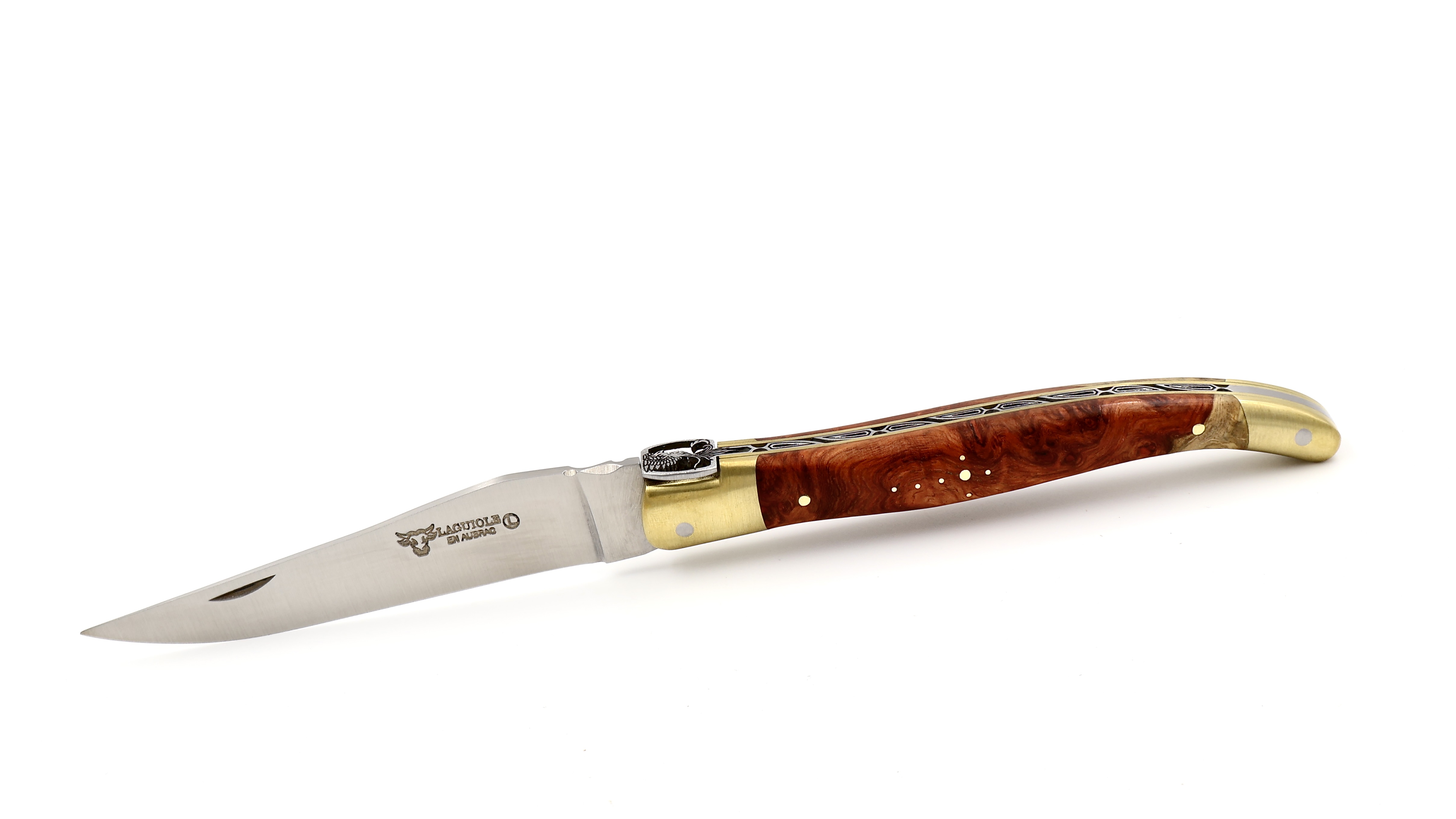 Laguiole en Aubrac Meisterstück PHÖNIX Amboina-Wurzelholz 12 cm     Laguiole en Aubrac Meisterstück PHÖNIX Amboina-Wurzelholz 12 cm