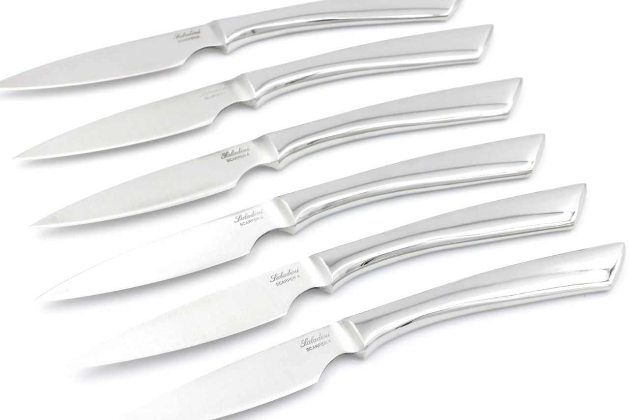 Saladini Steakmesser-Set 6-tlg Edelstahl