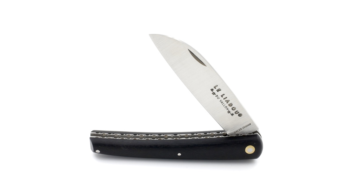 6380E527-D8F9-43A1-BC1E-DF5392F9F8A2_1_105_c Liadou du Vallon® PETIT guillochiert Winzermesser Ebenholz 10,5 cm