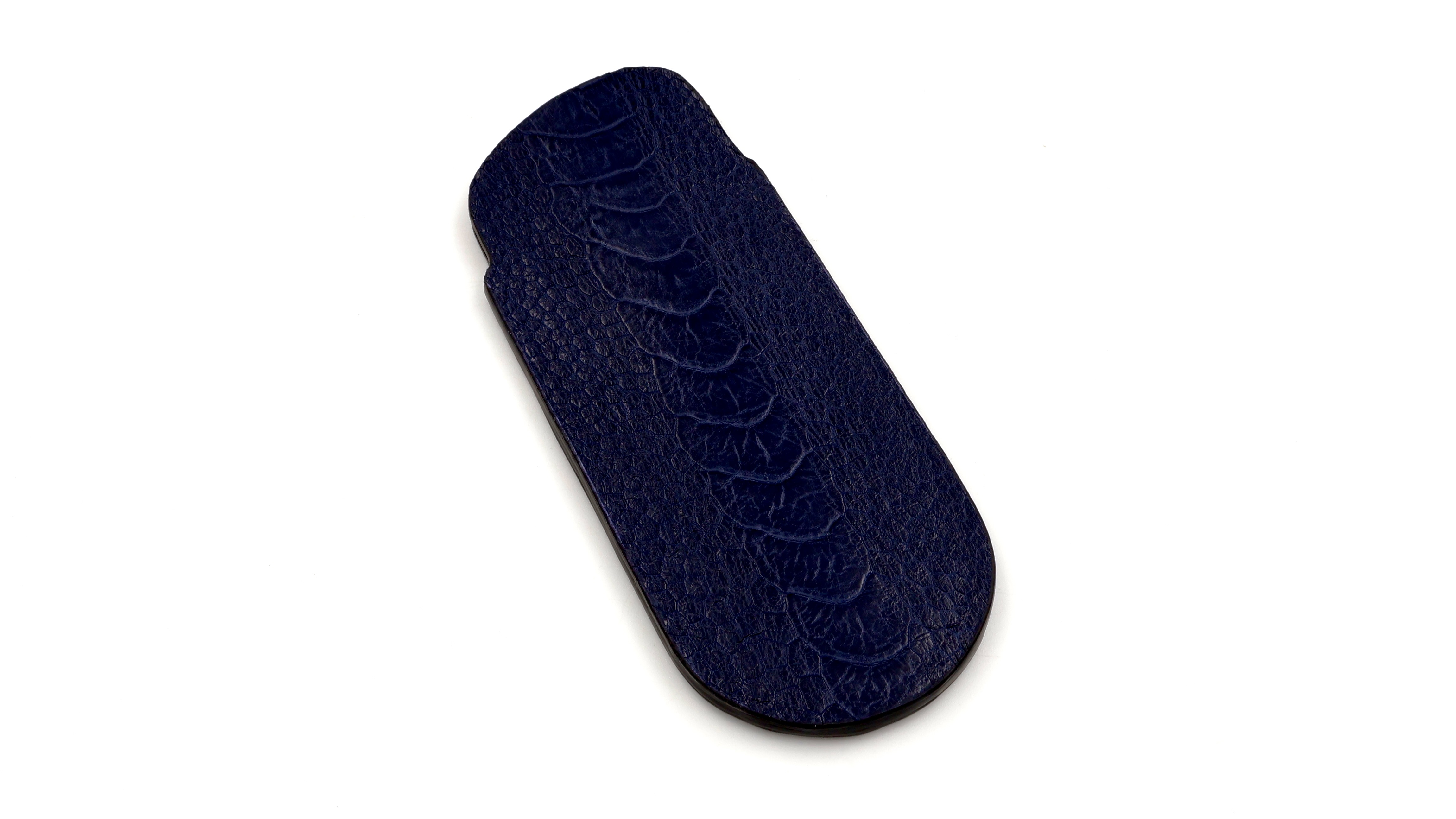 Atelier N°7 Stecketui Straussenbein Leder dunkelblau 14,5 cm   Atelier N°7 Stecketui Straussenbein Leder dunkelblau 14,5 cm