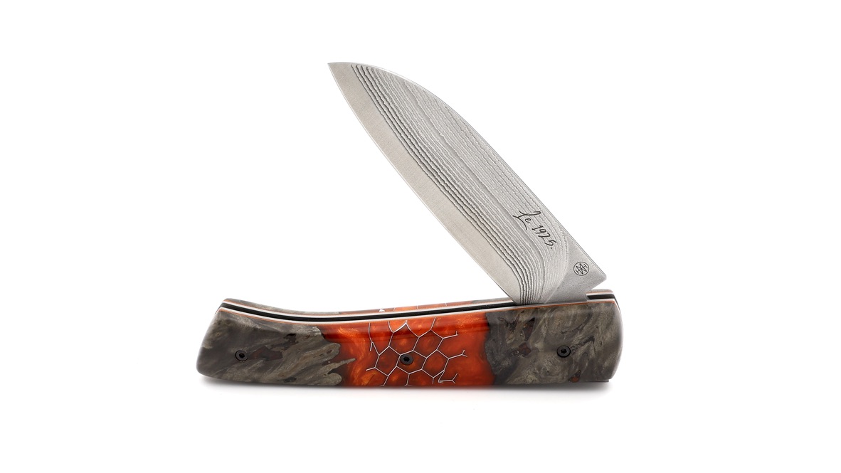 Marie Taillardat Le 1925 Ahorn Nid d'Abeille Suminagashi VG10 Damast