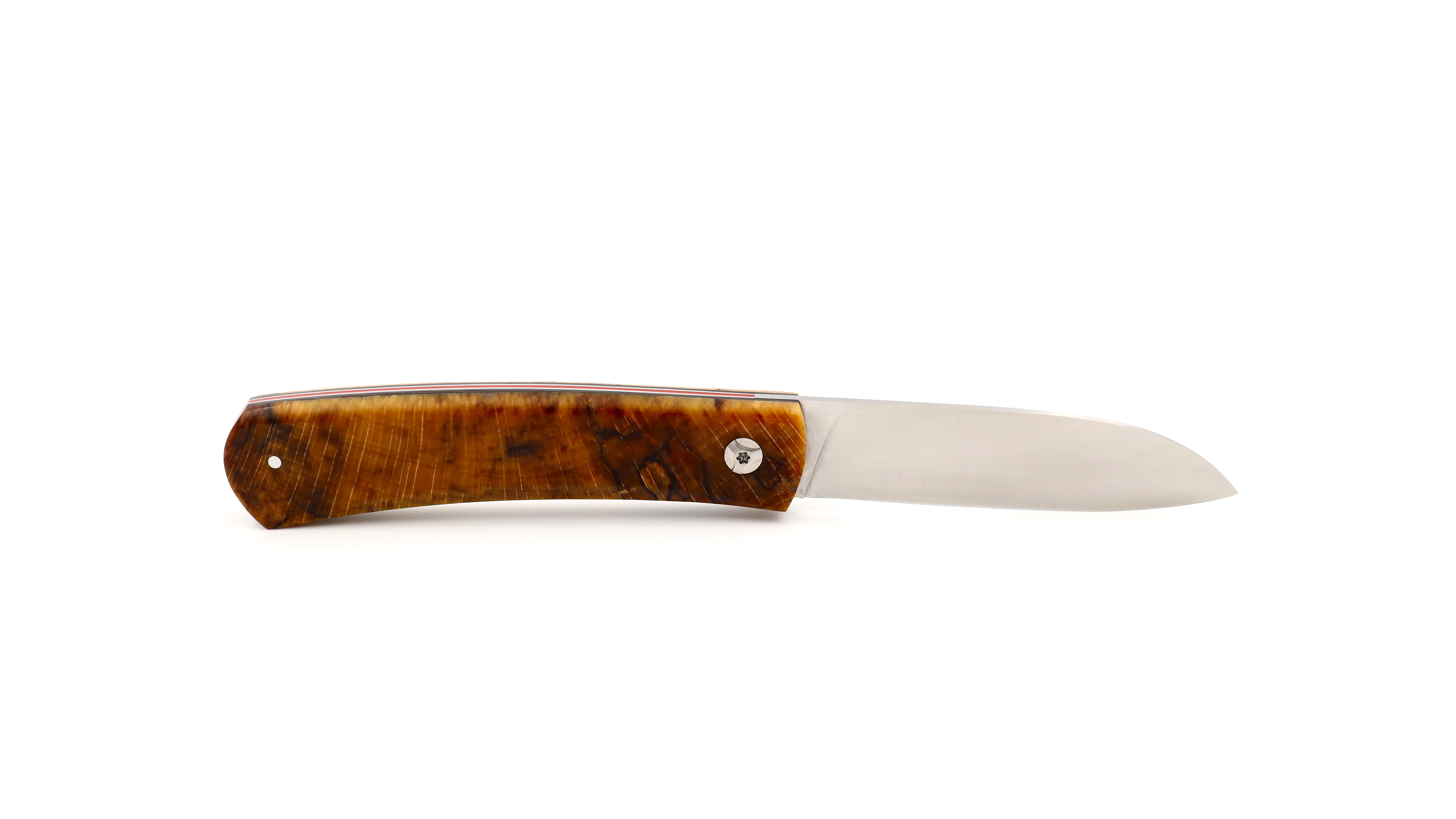 Roland LANNIER Spring Heeled Jack Taschenmesser gestockte Buche