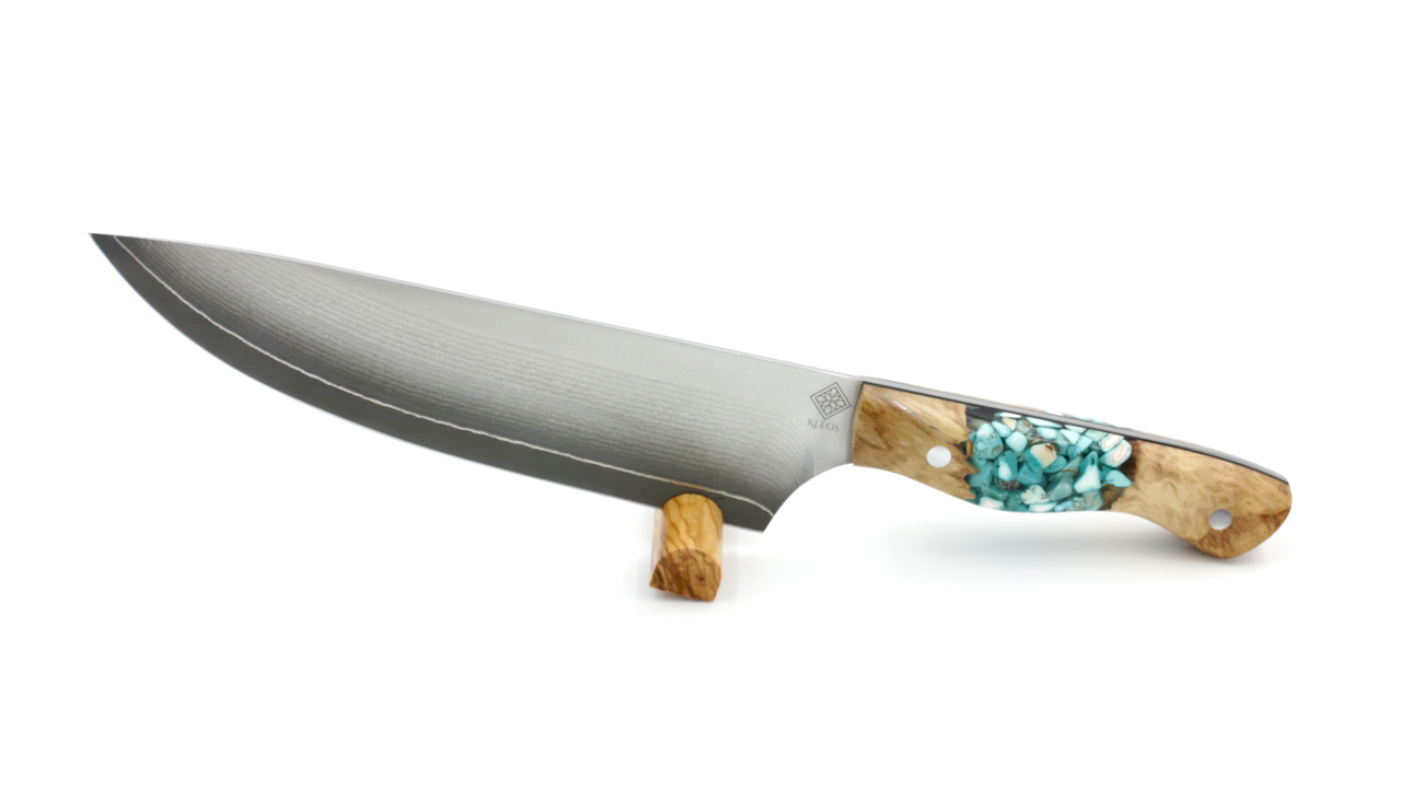 VT-EMSumiVG10-C02-2 KLEOS Prestige Kochmesser CLASSIQUE Suminagashi VG10 Hybride