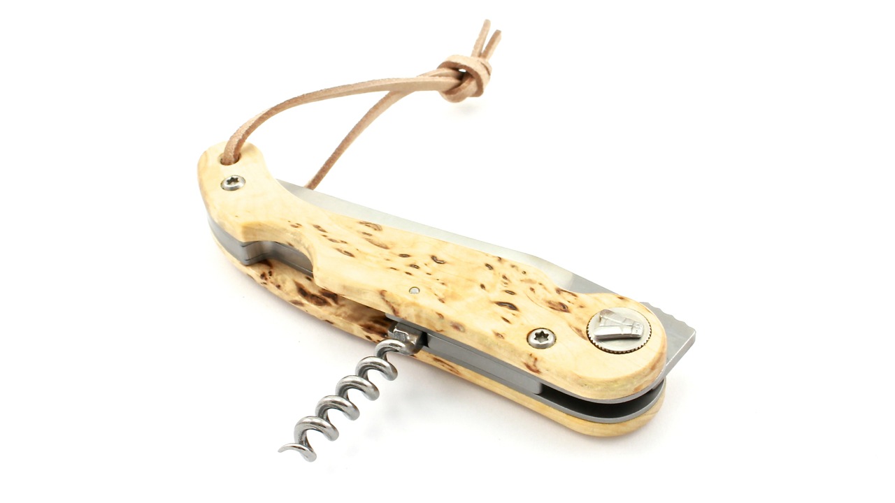 Claude DOZORME Laguiole BAROUDEUR birchwood with corkscrew