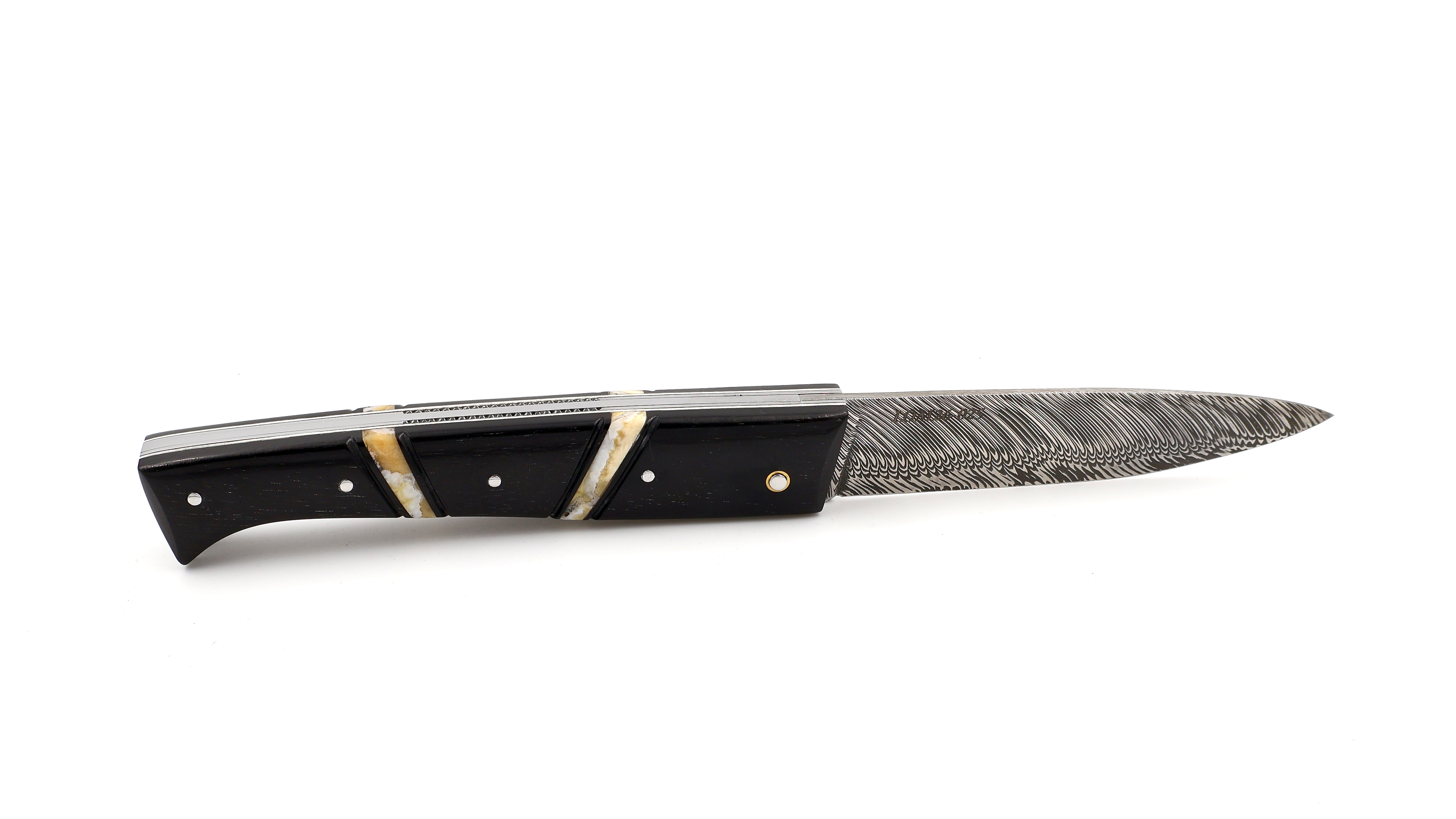 Fontenille Pataud LE LOMBARD CUSTOM Ebenholz Fafnir-Damast