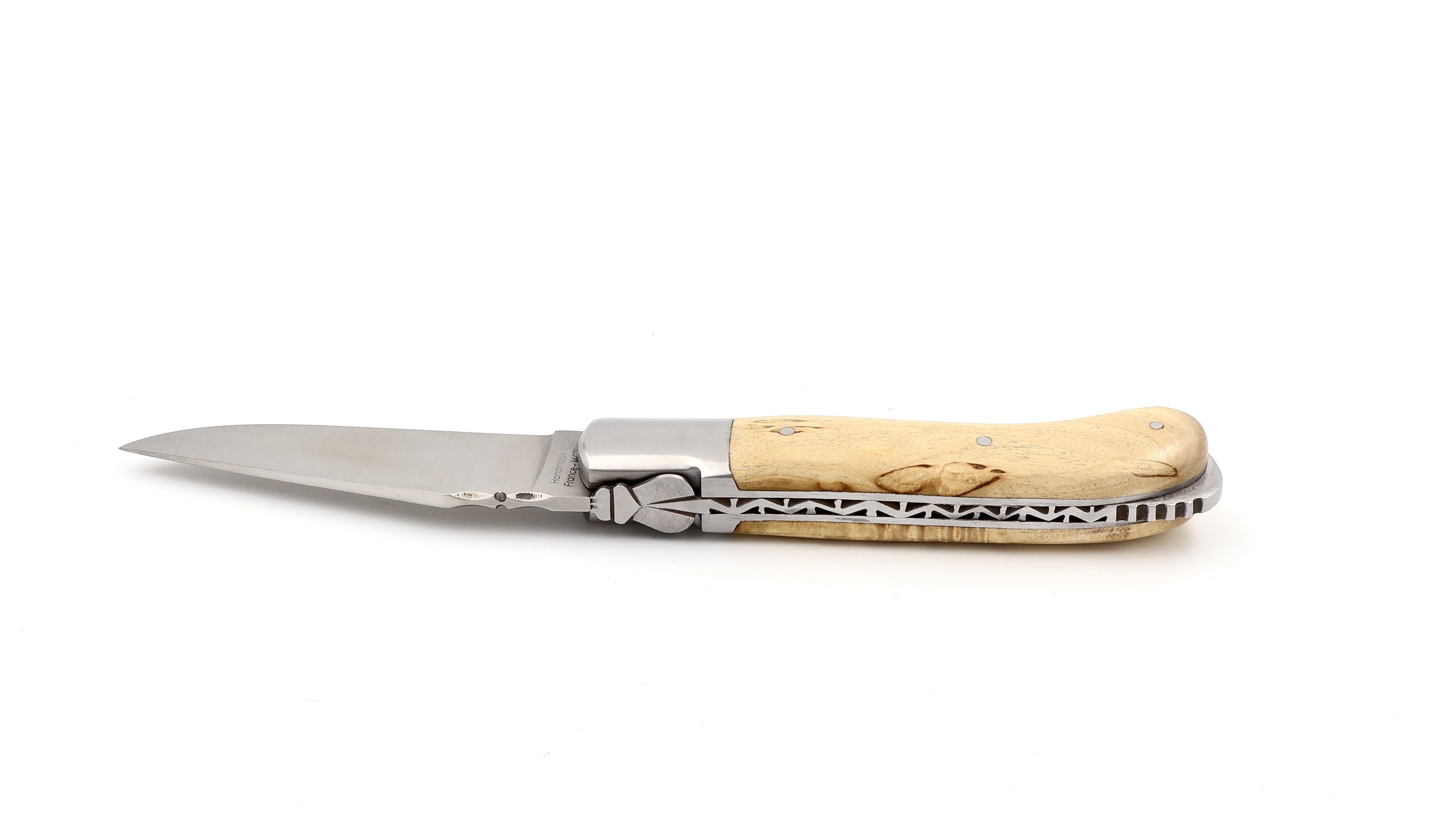 Fontenille Pataud Laguiole GENTLEMAN Maserbirke 10,5 cm  Fontenille Pataud Laguiole GENTLEMAN Maserbirke 10,5 cm