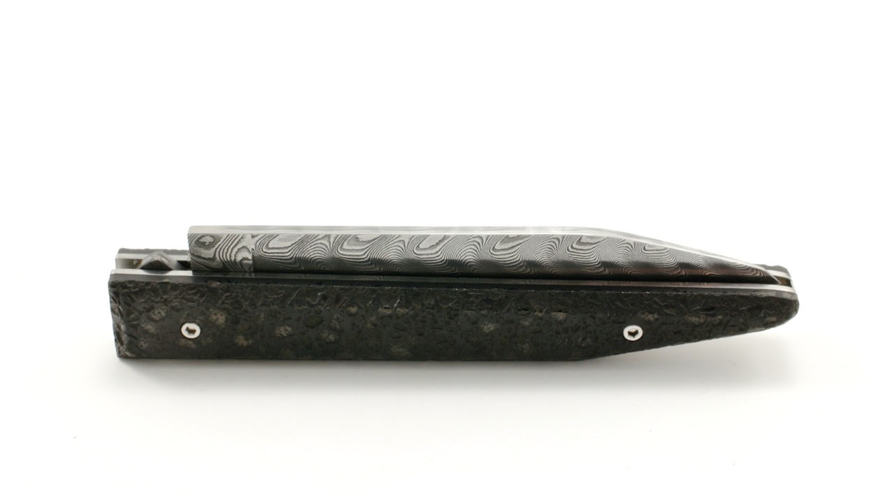 IMG_9177 Charles Canon Le TERRIL Damastklinge Griff Rohkohle brut