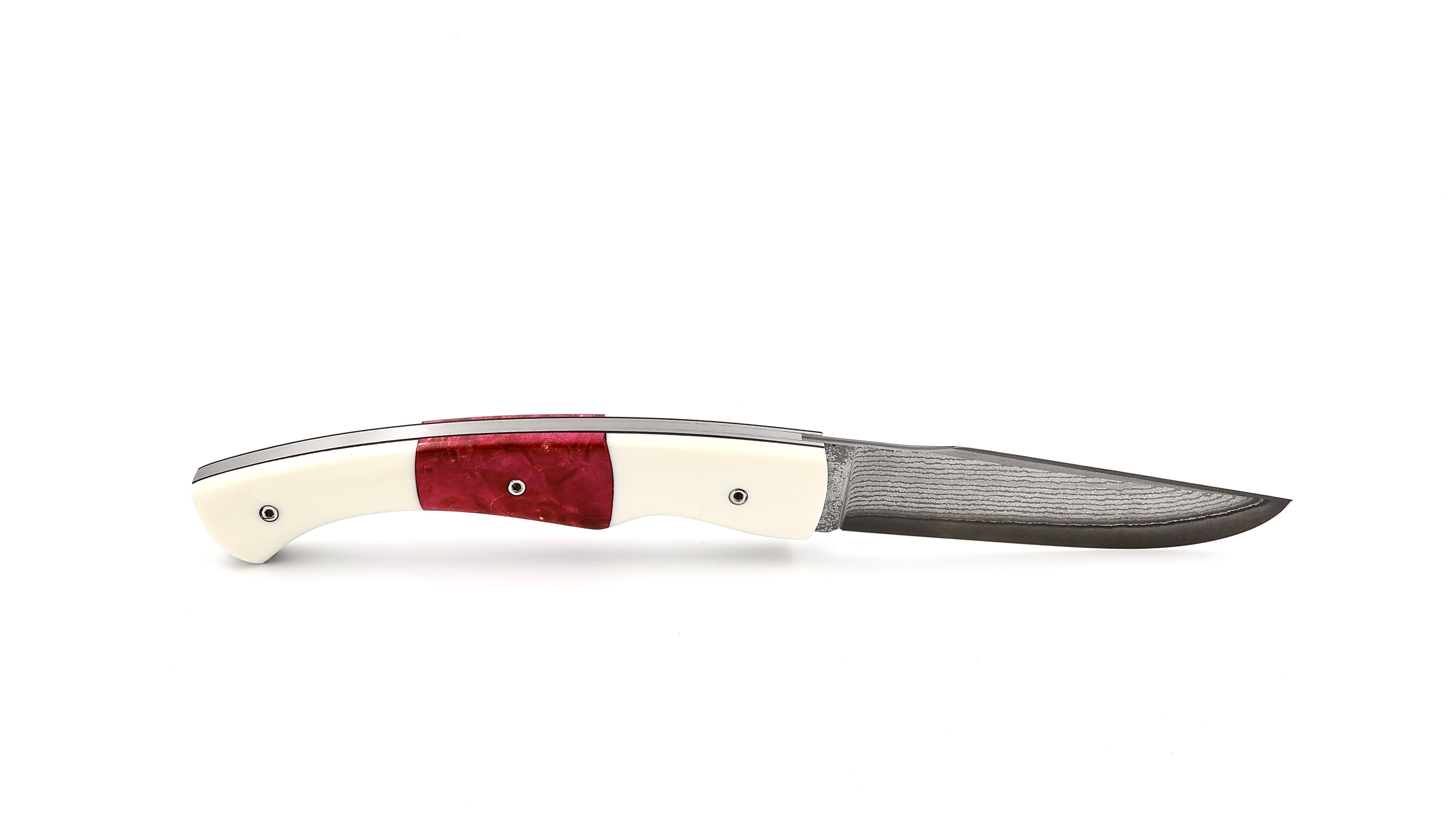 KLEOS Taschenmesser LYKOS Elforyn & Pappel VG 10 Damastklinge 