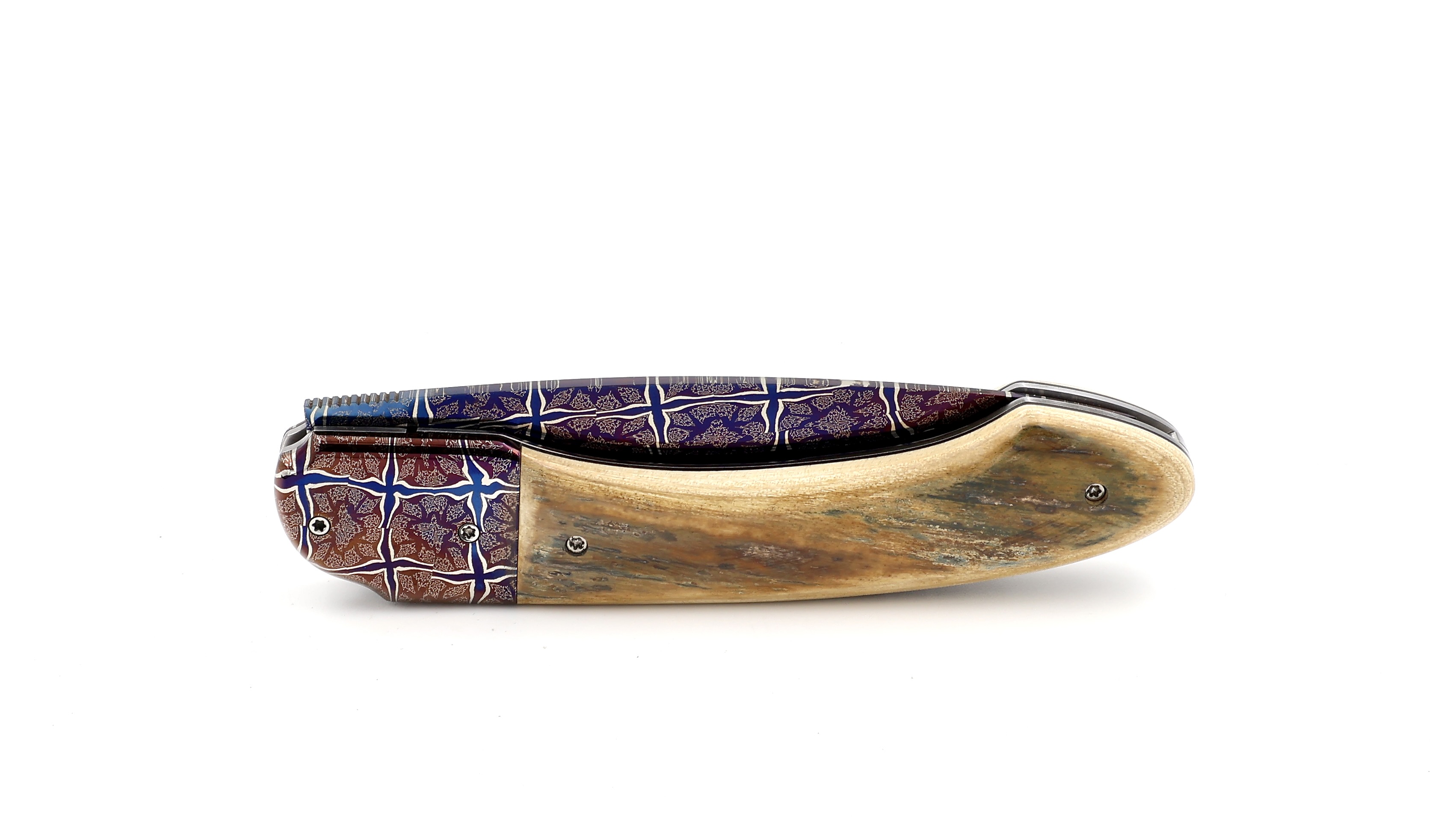 Philippe Soeuvre le Vault de lugny mammoth ivory mosaic damaskus blade