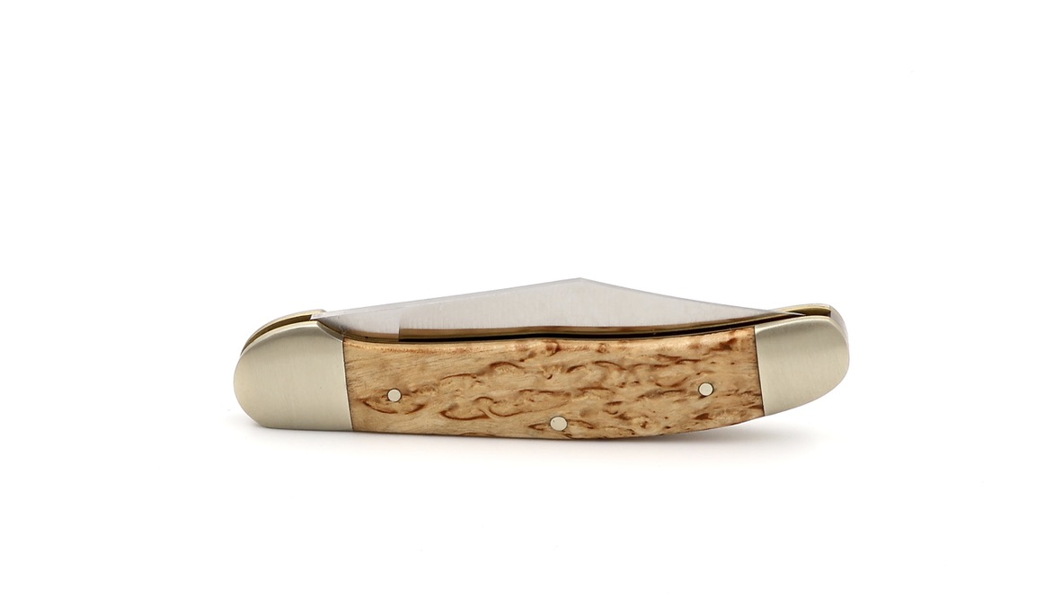 Robert Klaas US-Copperhead knife birch wood carbon blade