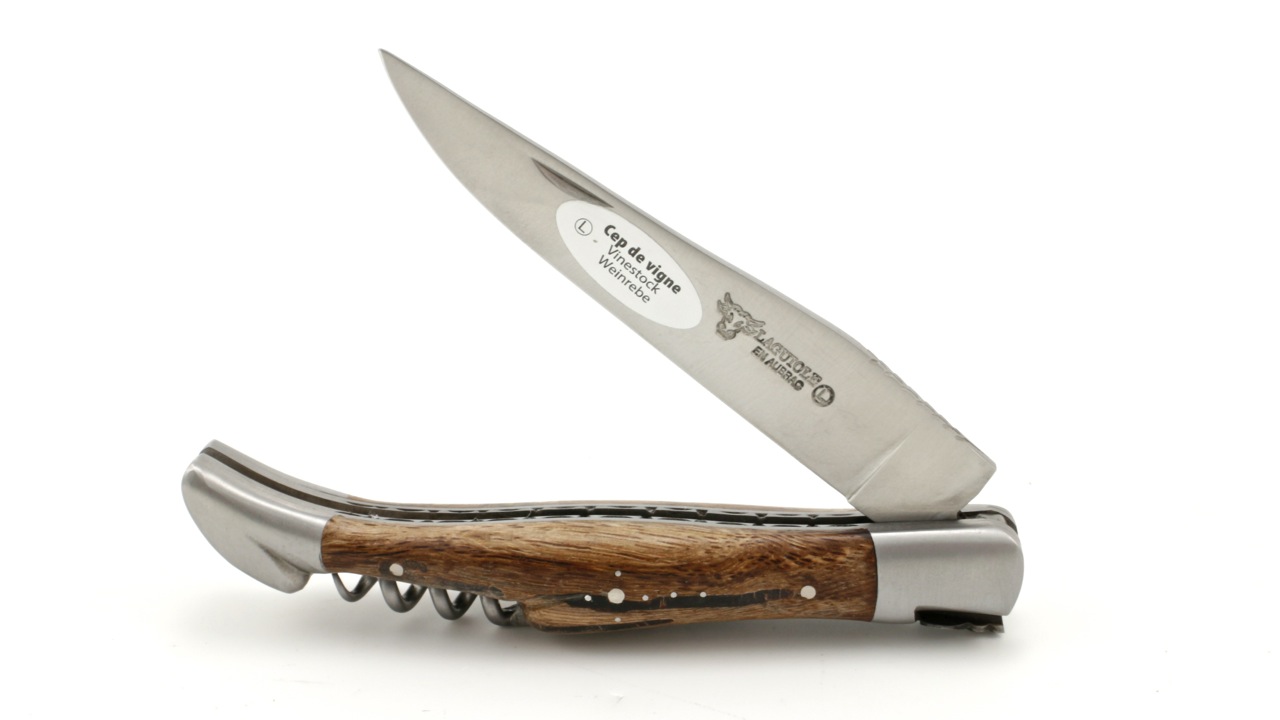DP-Weinstock-Korkenzieher-41uNIJettzHB2J Laguiole en Aubrac Weinstock mit Korkenzieher Doppelplatine 12 cm