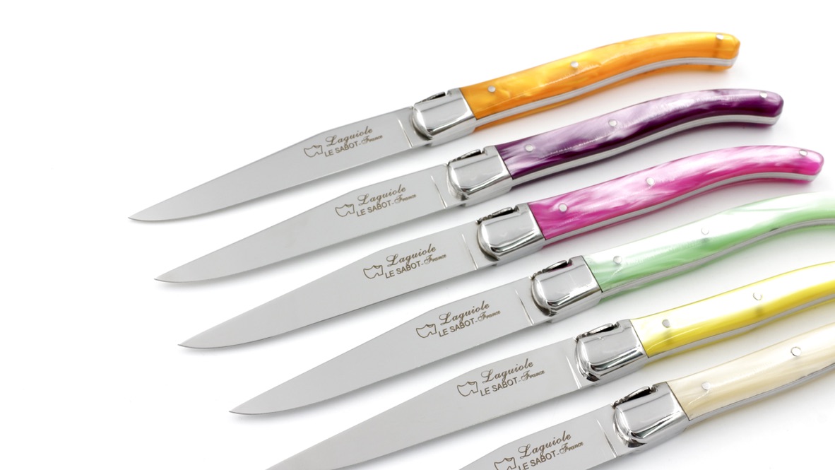 AU SABOT Laguiole Steakmesser Harmony Set 6-teilig