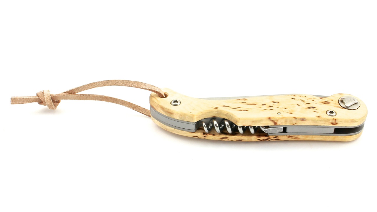 Claude DOZORME Laguiole BAROUDEUR birchwood with corkscrew