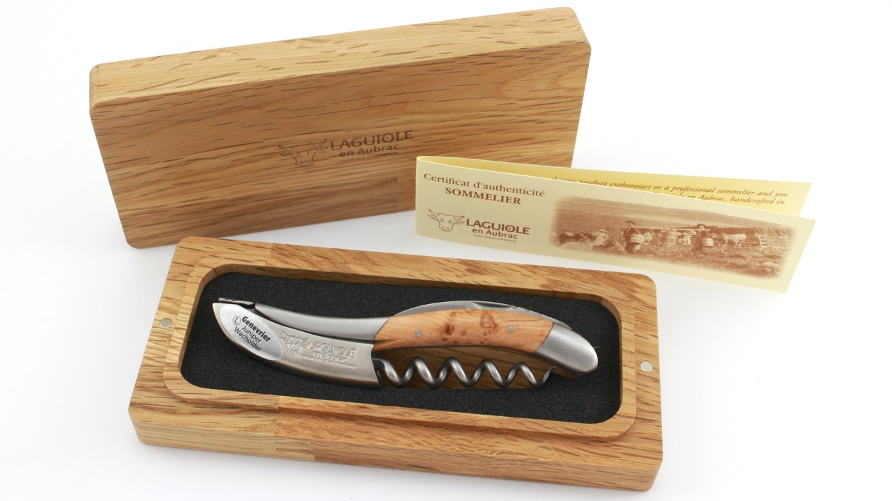 Laguiole en Aubrac Sommeliermesser Wacholder