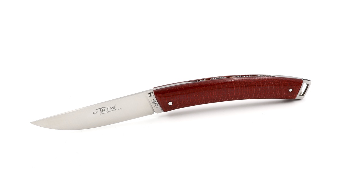 Fontenille Pataud Le Thiers® Nature 11,5 cm Micarta massiv guillochiert