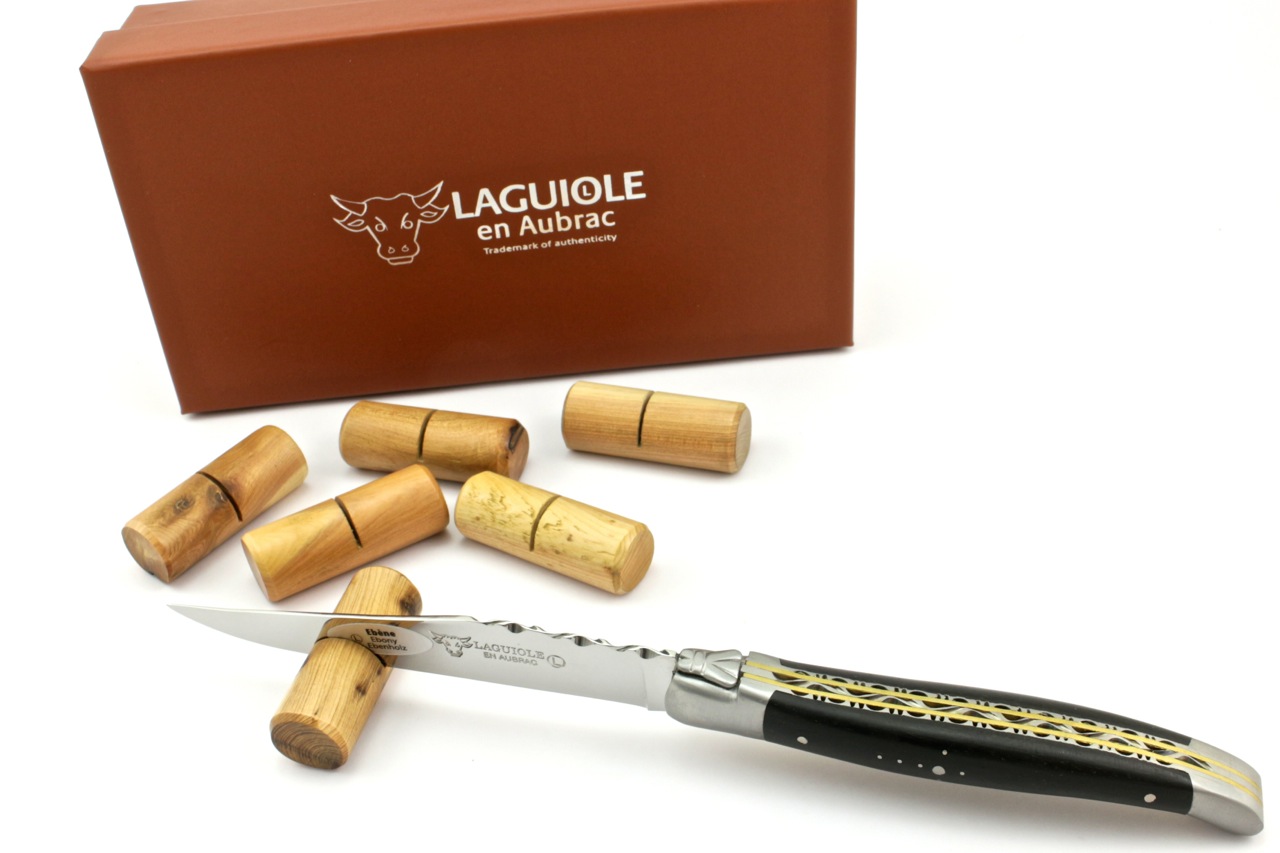 Wachlder-Messerbankchen Laguiole en Aubrac Messerbänkchen Wacholder