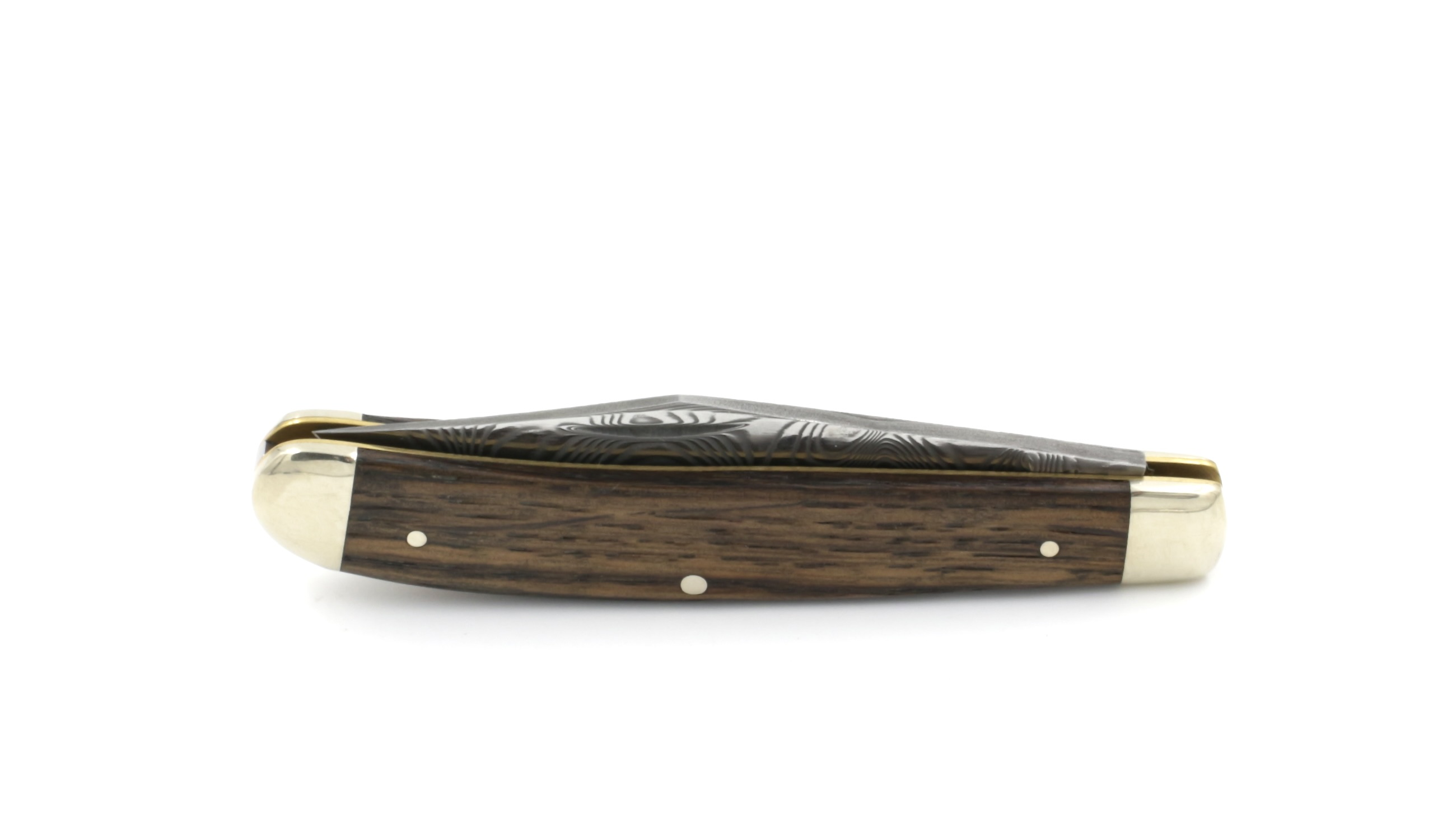 Robert Klaas trapper knife bog oak damascus blade Ferus