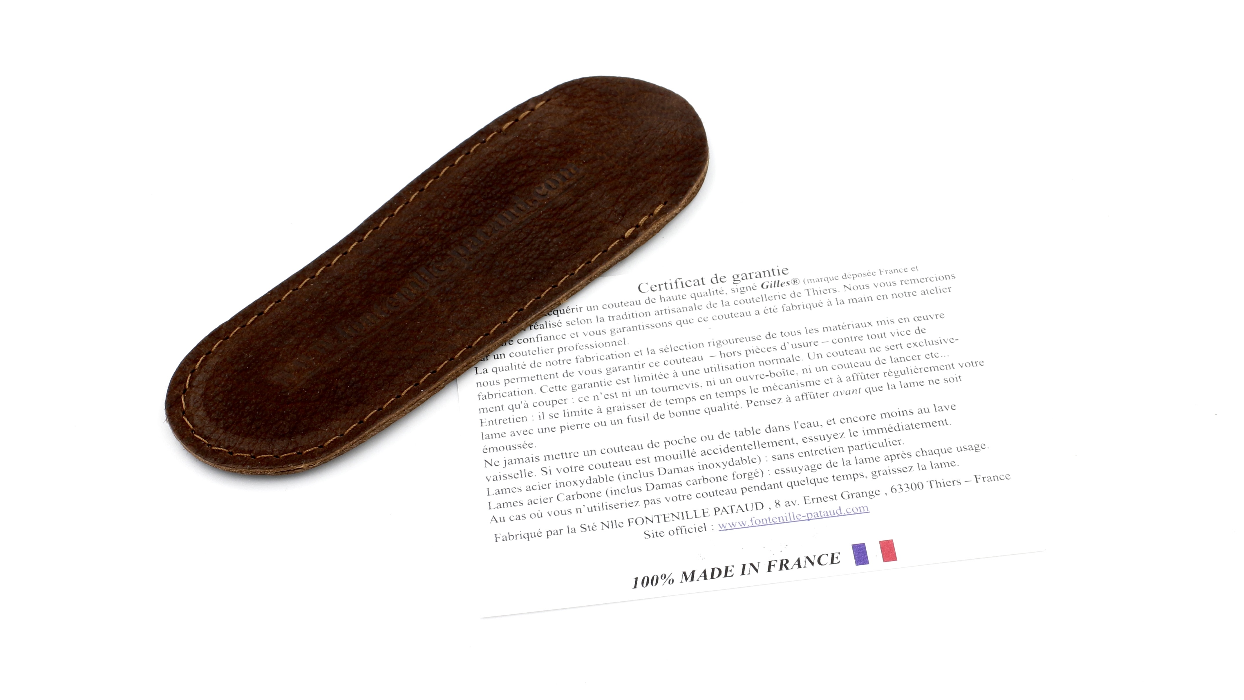 Fontenille Pataud Laguiole NATURE walnut wood 12 cm