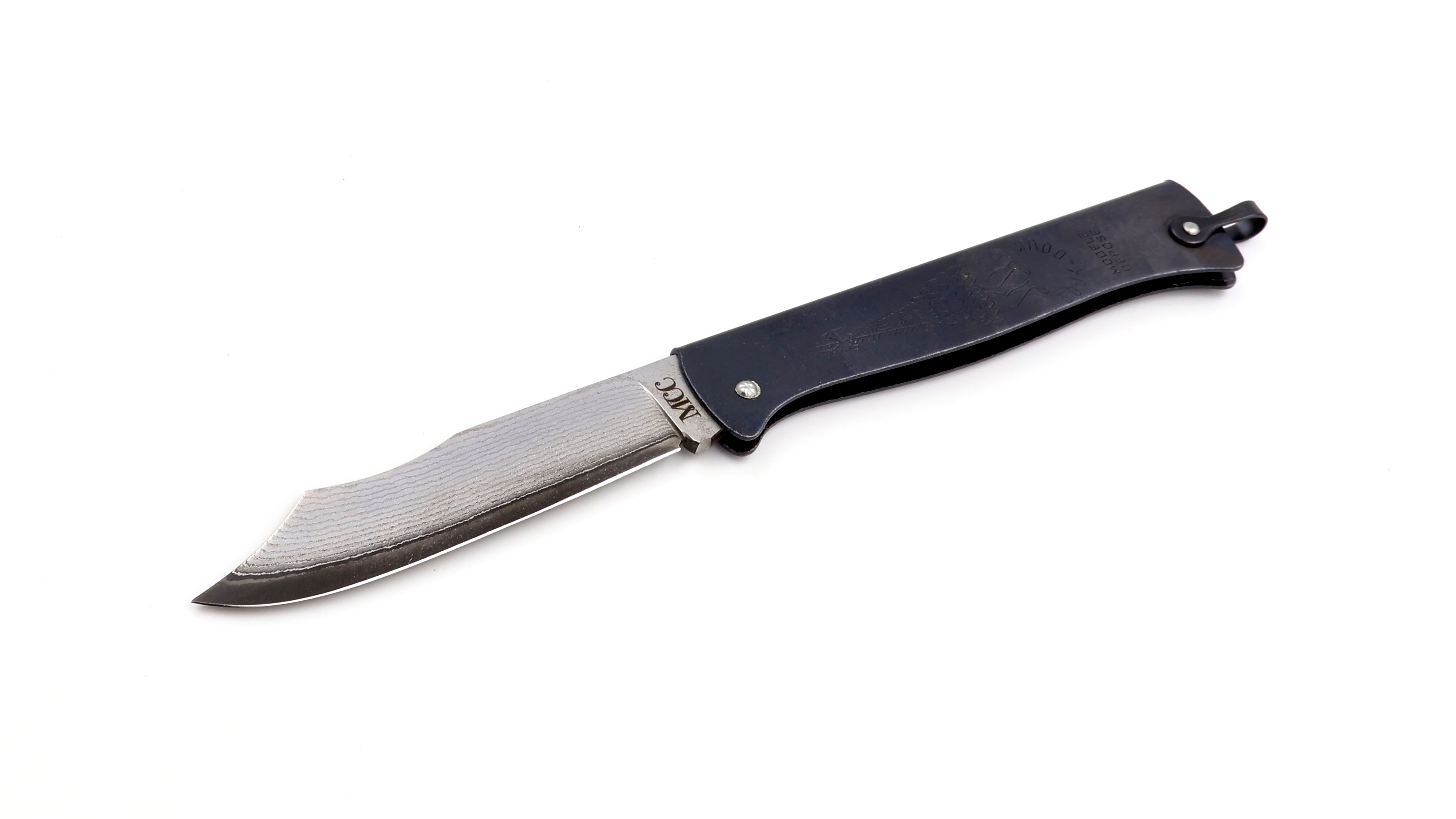 Cognet DOUK-DOUK Messer 11 cm schwarz bronziert Sonderserie TAKEFU VG10 Damastklinge 