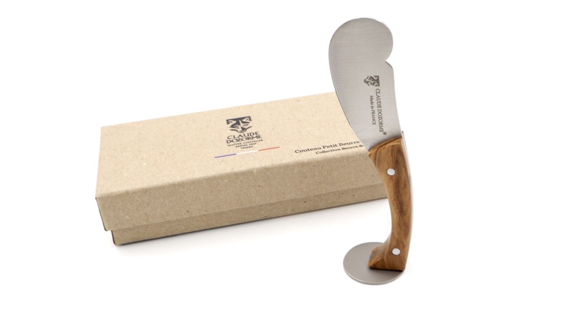 Claude DOZORME Buttermesser stehend Olive