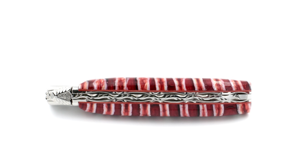 Claude DOZORME Laguiole LUX mammoth tooth 12 cm damascus Claude DOZORME Laguiole LUX mammoth tooth 12 cm damascus