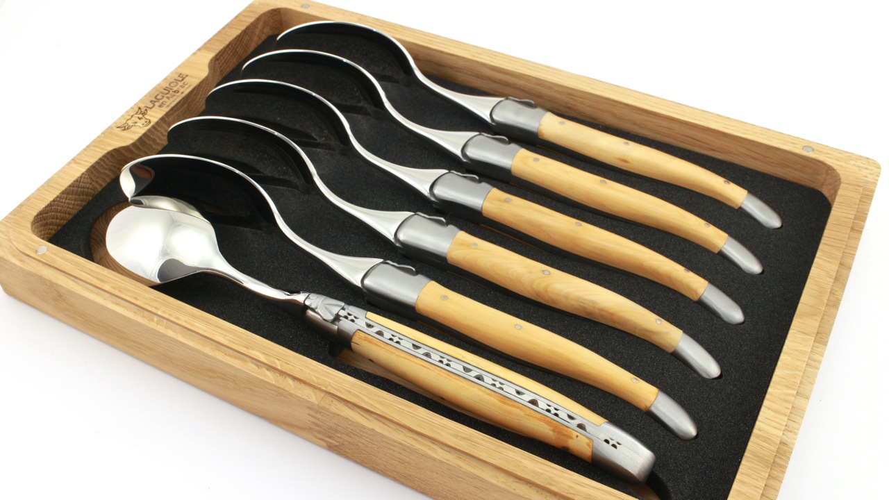 Lo-ffel-Buchs-6-tlg-3 Laguiole en Aubrac Buchs Suppenlöffel Set