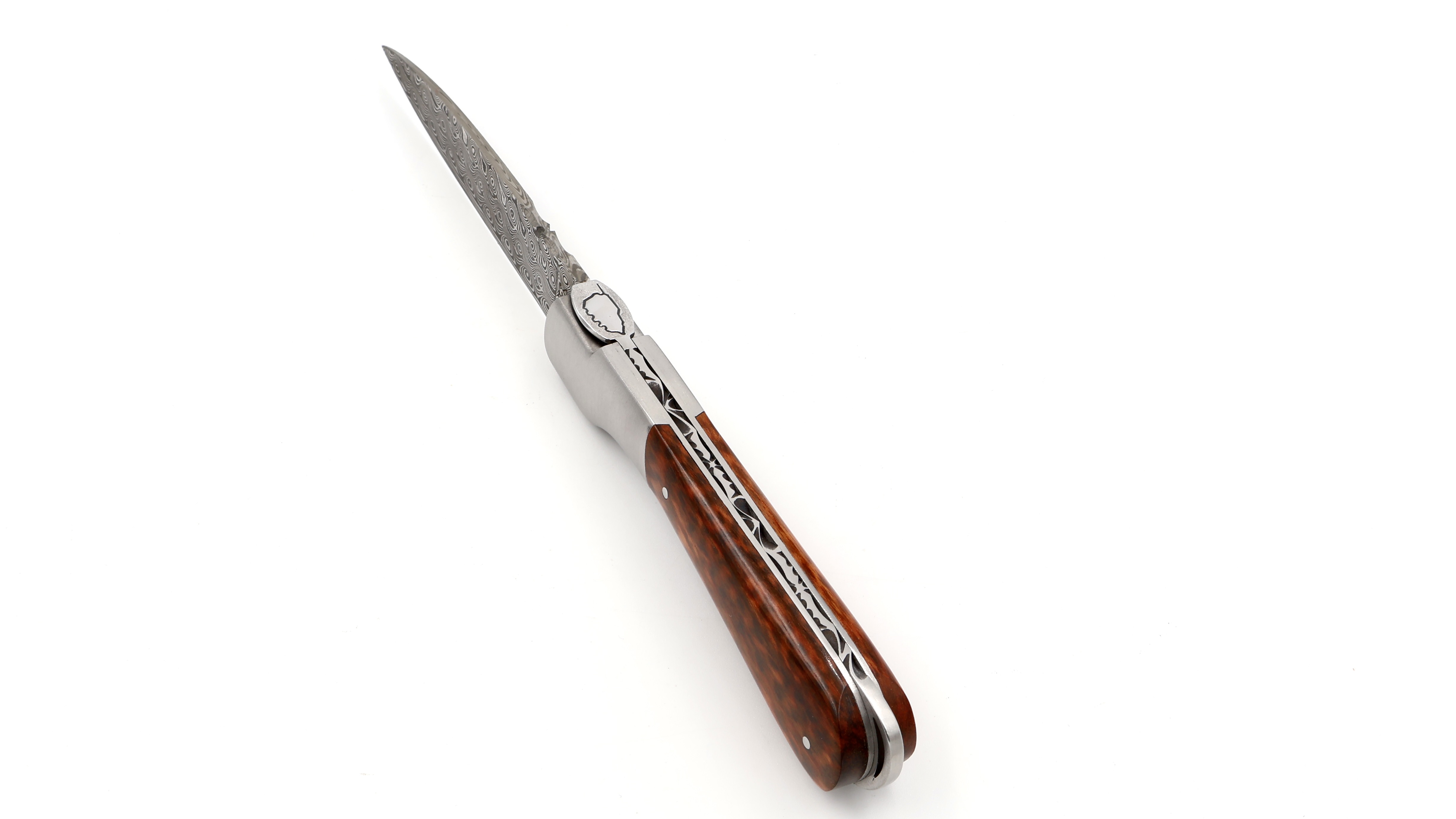 Fontenille Pataud SPERONE damascus amourette wood 12 cm Fontenille Pataud SPERONE damascus amourette wood 12 cm
