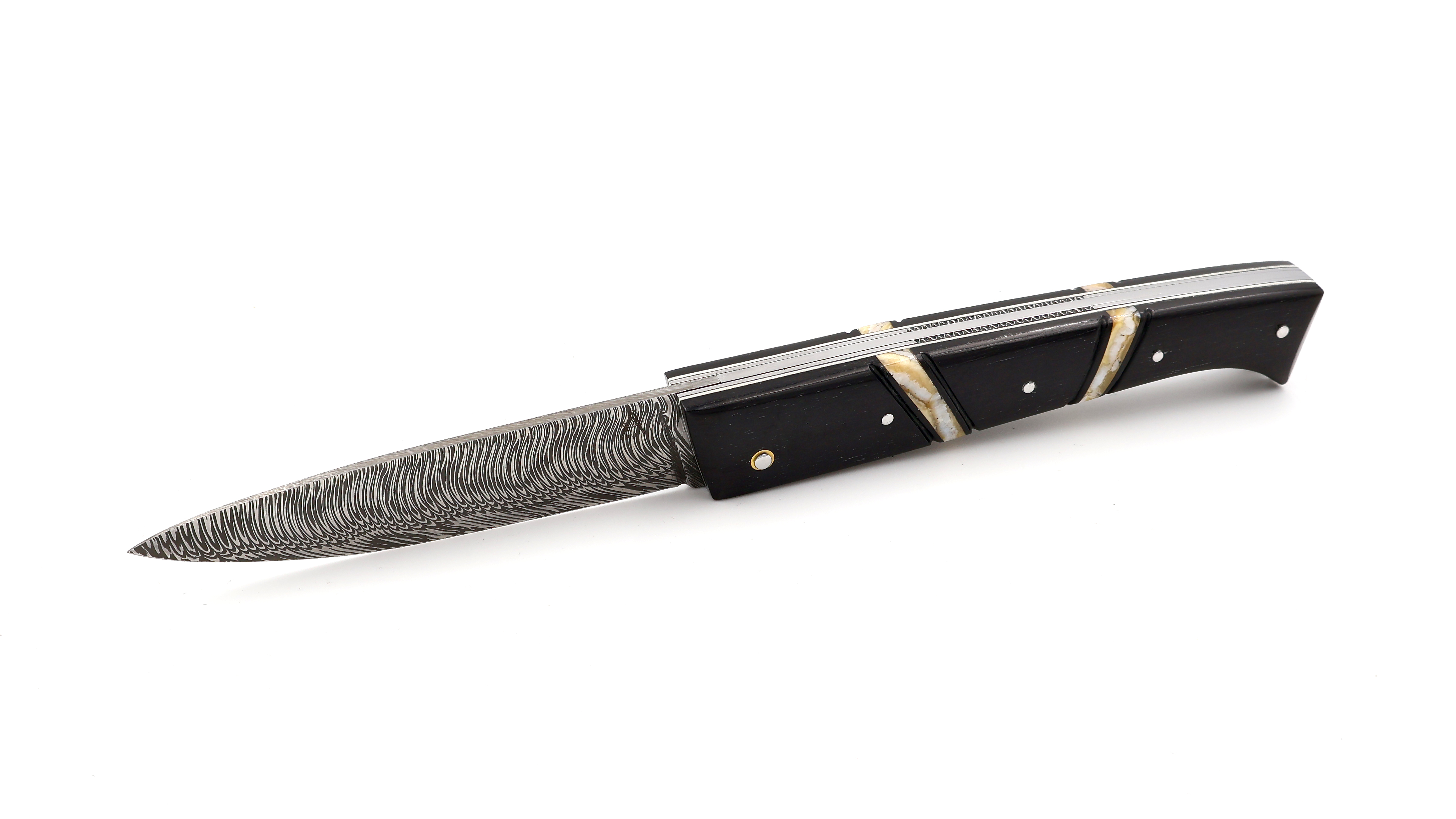 Fontenille Pataud LE LOMBARD CUSTOM Ebenholz Fafnir-Damast