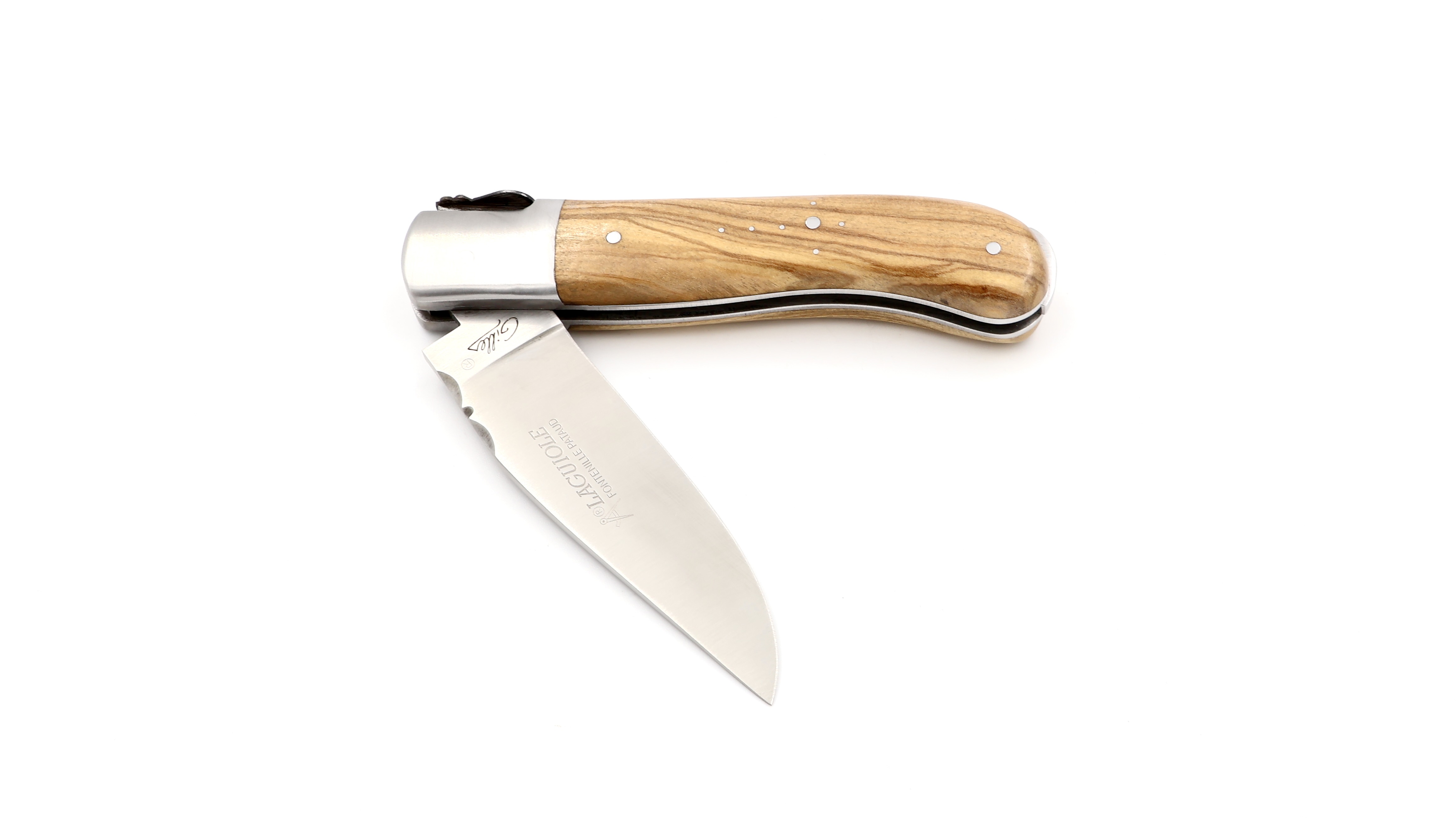 Fontenille Pataud Laguiole GENTLEMAN olive wood 10,5 cm