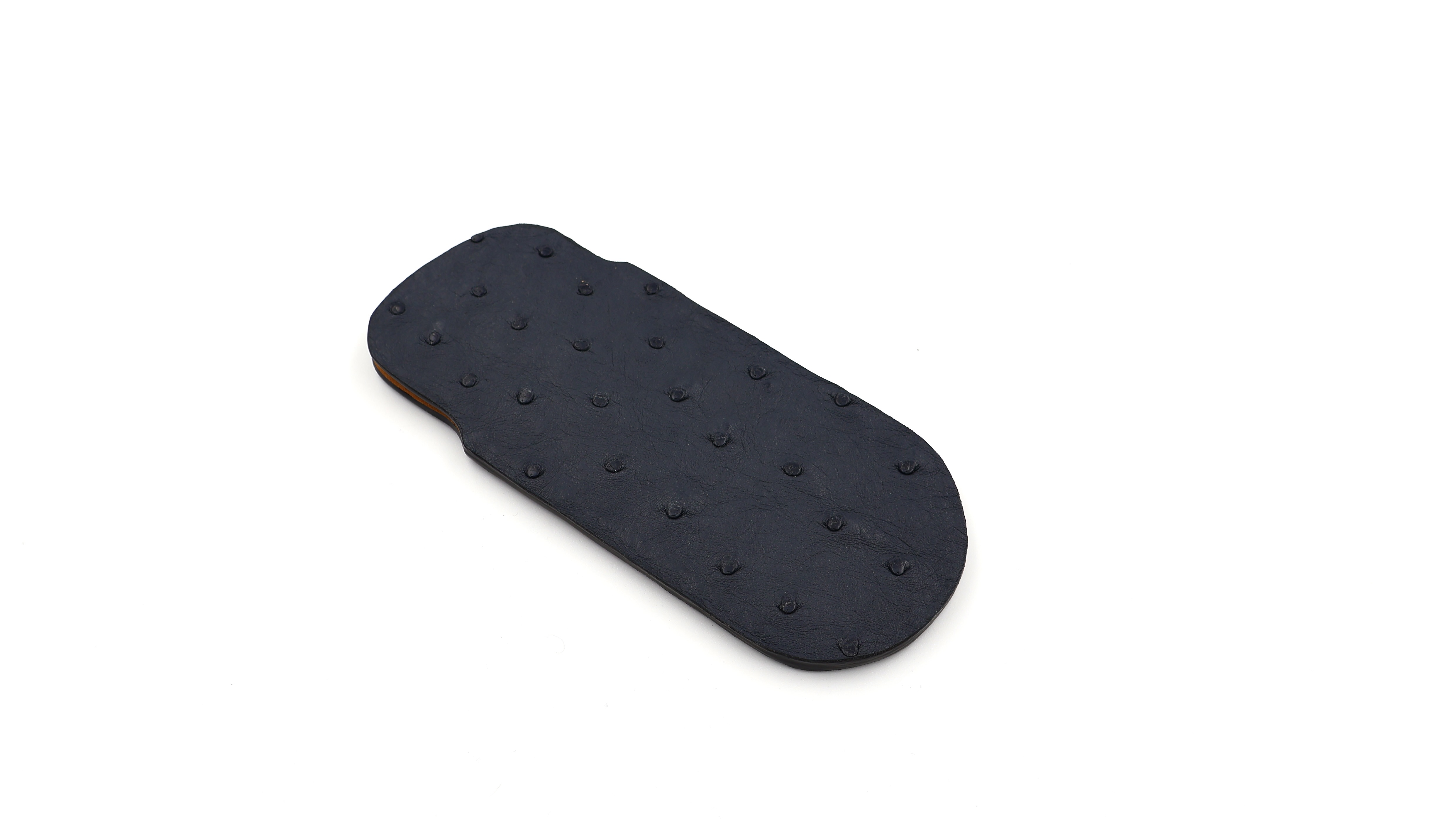 Atelier N°7 ostrich leather dark bluegrey 14,5 cm