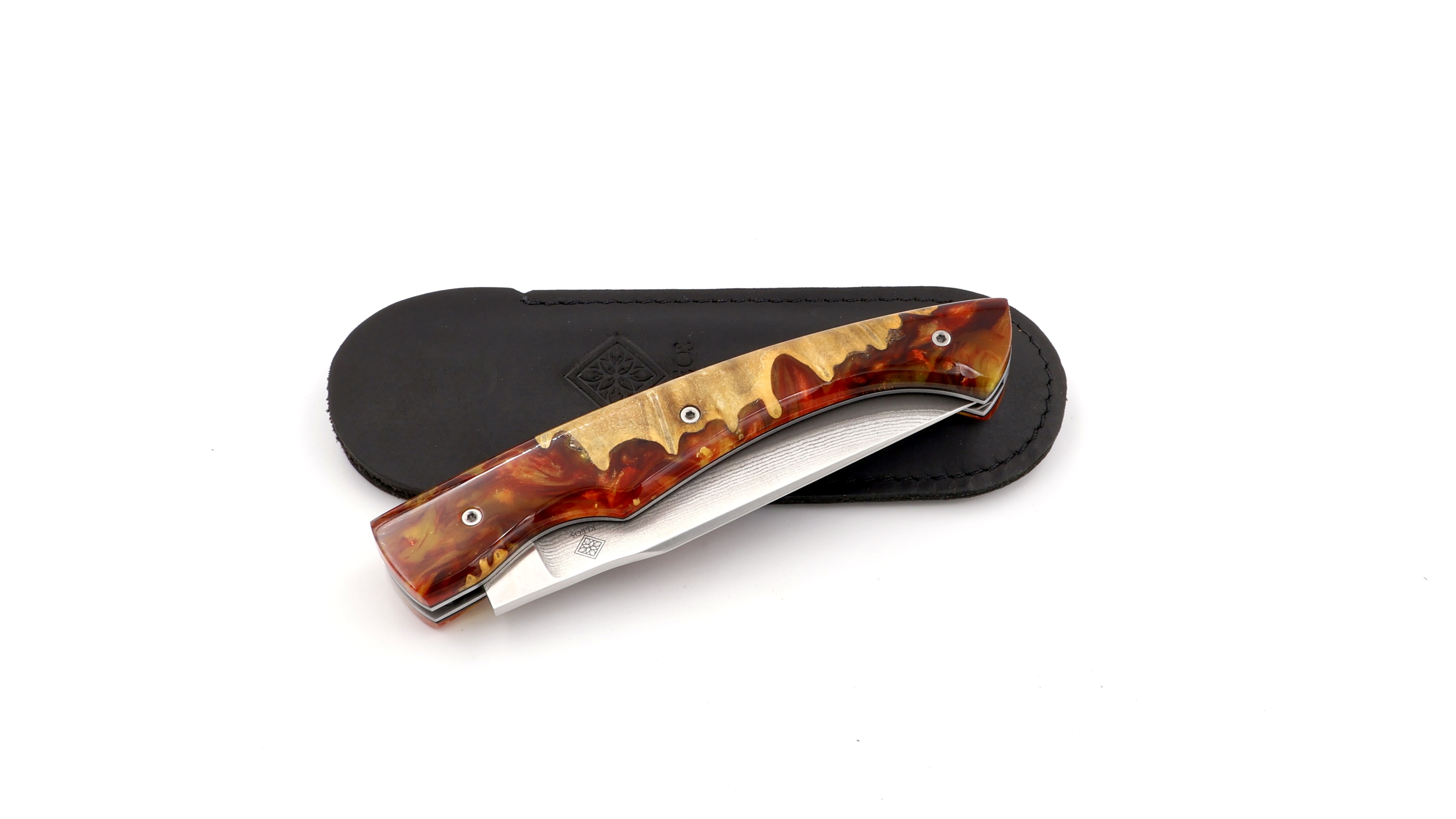 KLEOS Taschenmesser LYKOS Hybrid VG10 Damastklinge   KLEOS Taschenmesser LYKOS Hybrid VG10 Damastklinge