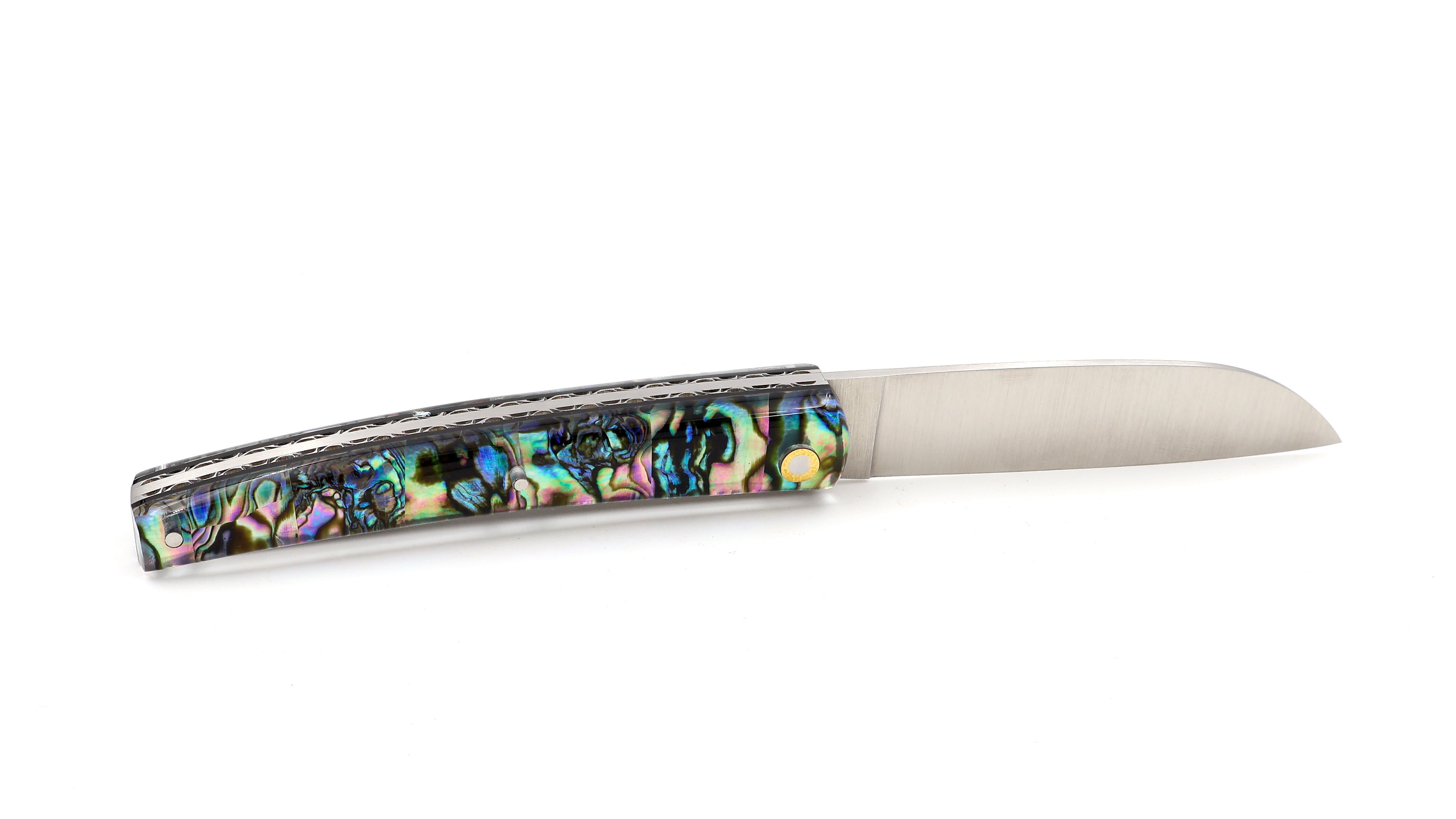 Liadou du Vallon® PETIT guillochiert Winzermesser Abalone 10,5 cm