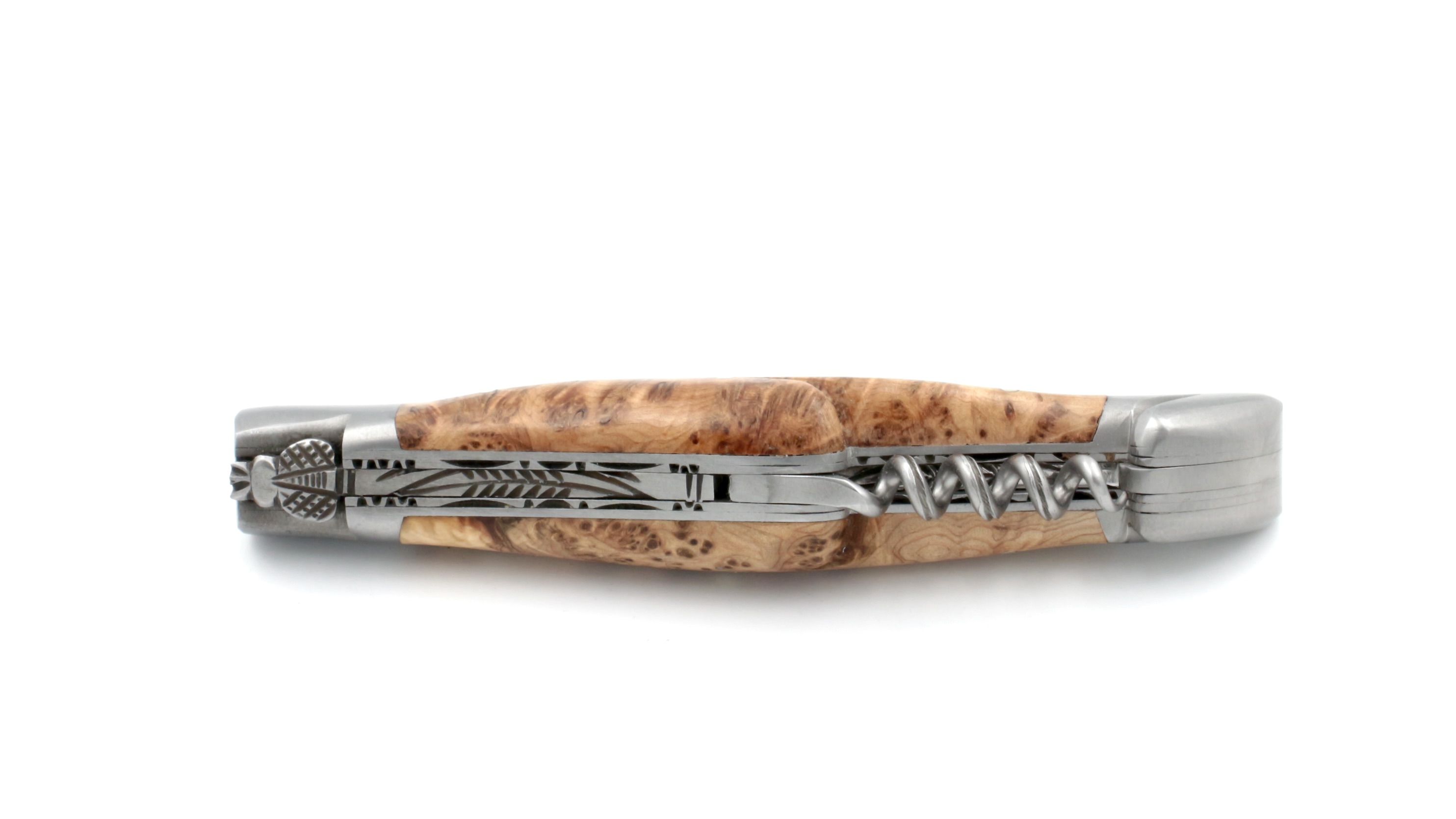 Laguiole en Aubrac Brut de Forge Wacholder mit Korkenzieher Doppelplatine 12 cm Laguiole en Aubrac Brut de Forge Wacholder mit Korkenzieher Doppelplatine 12 cm