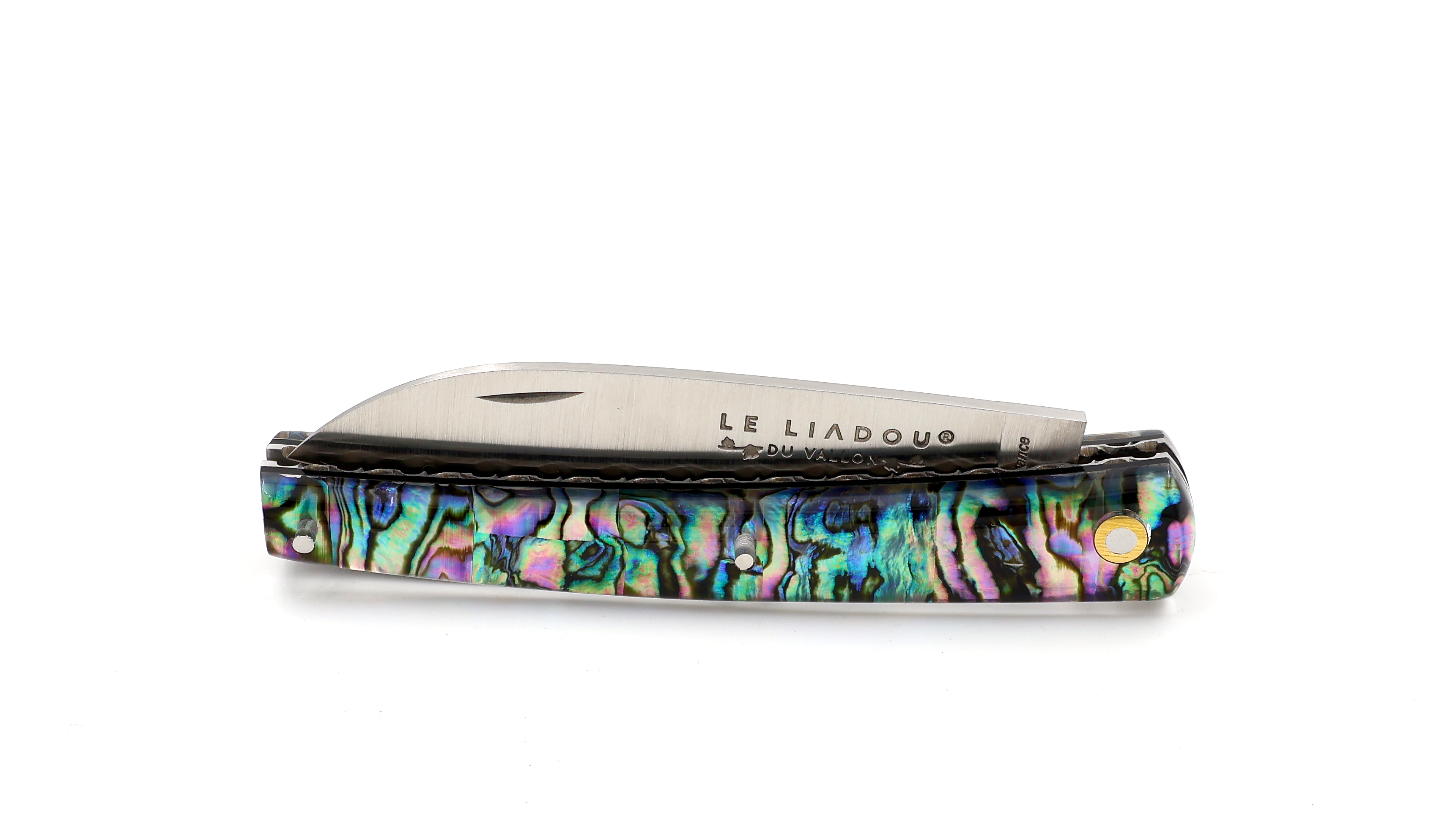 Liadou du Vallon® PETIT guillochiert Winzermesser Abalone 10,5 cm