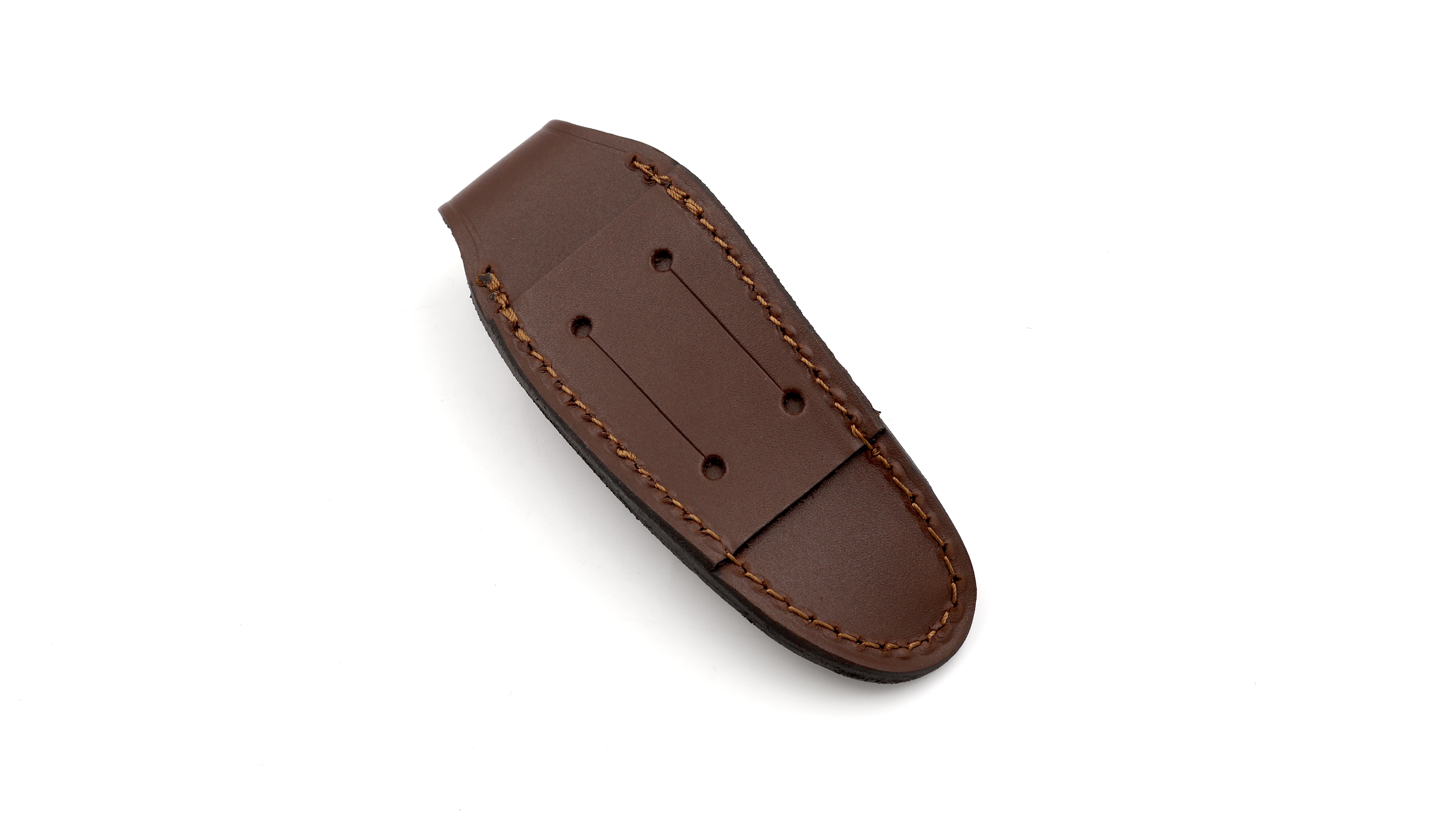Le Camarguais Gürtel-Etui aus Leder mit Prägung