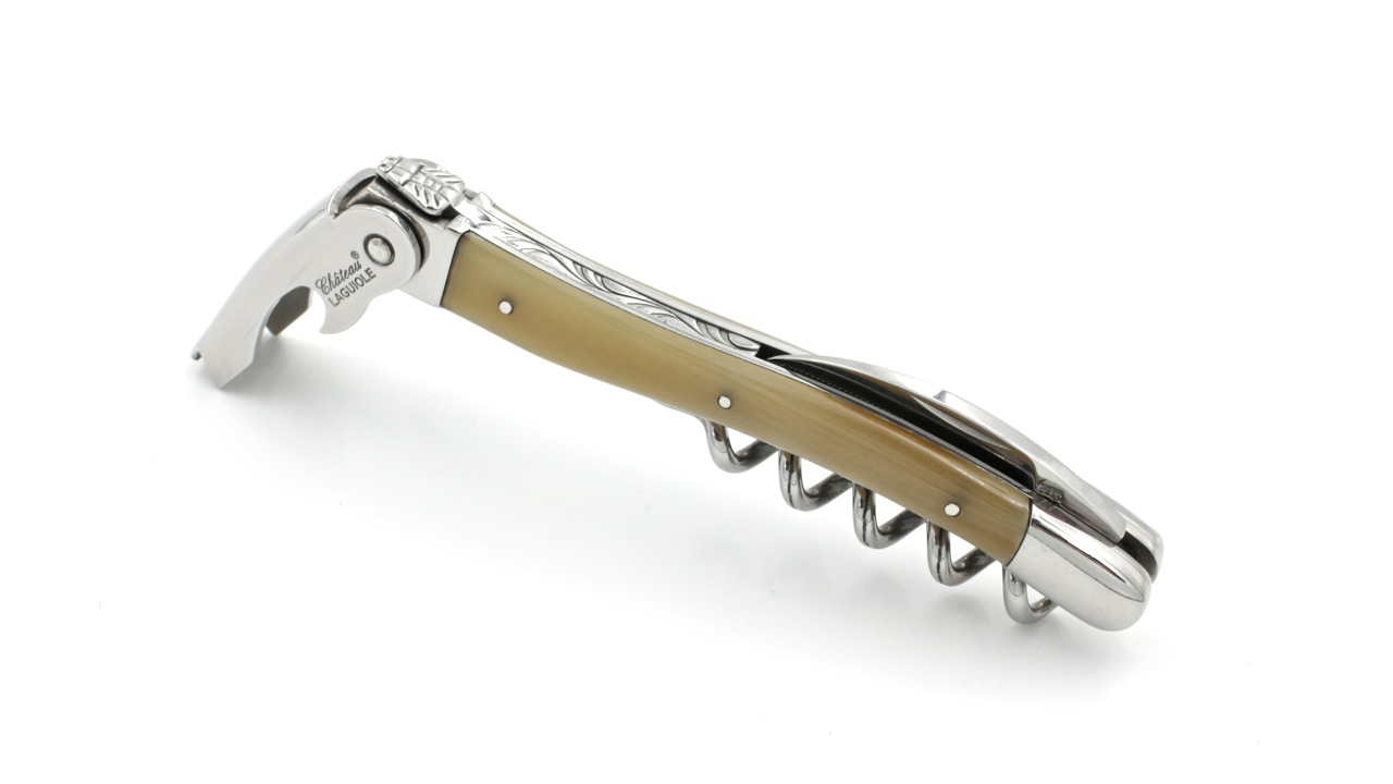 Château Laguiole wine opener CLASSIC horn tip