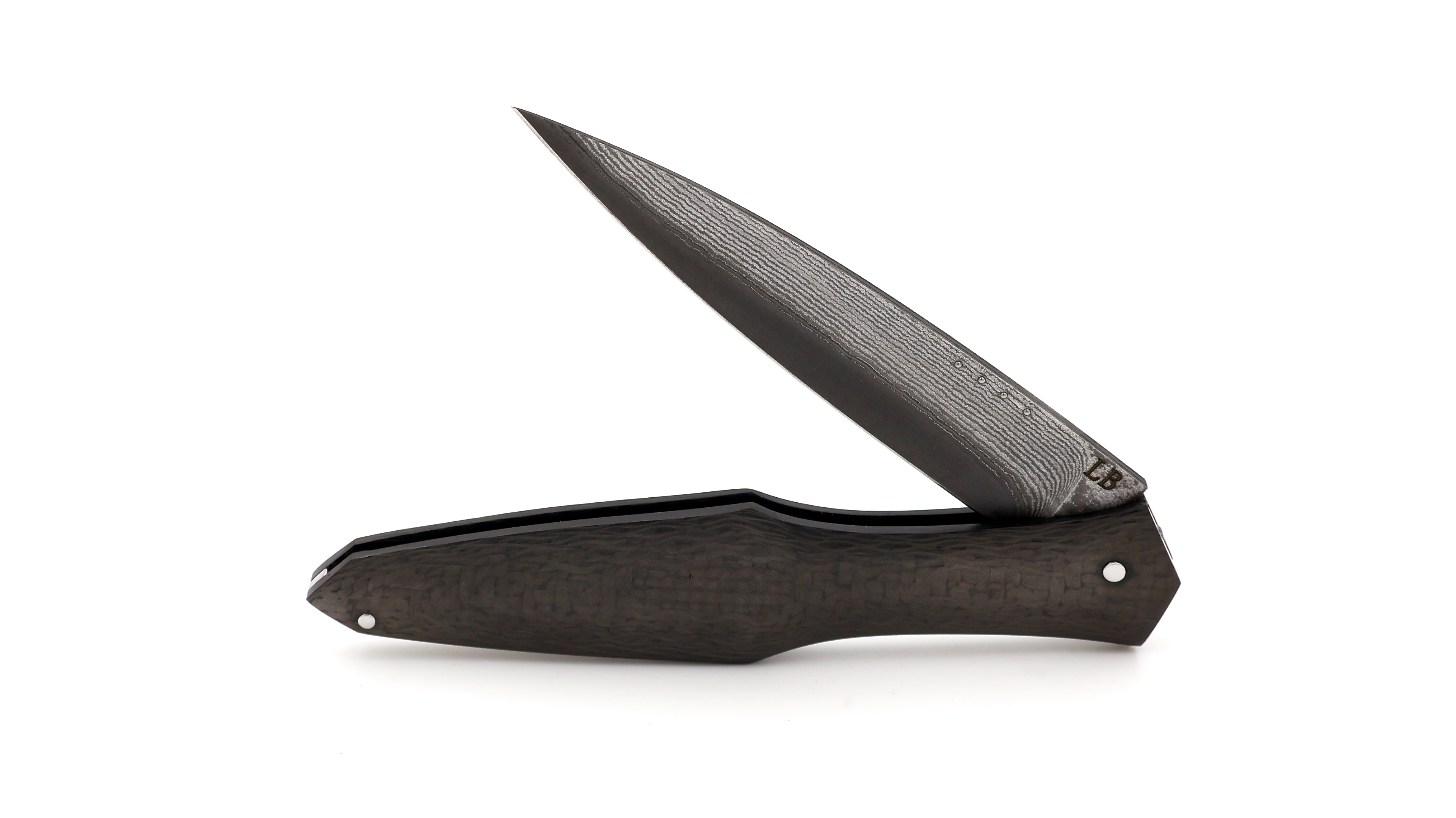 LARAUD Blades MagnaPinna Karbonfiber light Suminagashi VG10 Damast