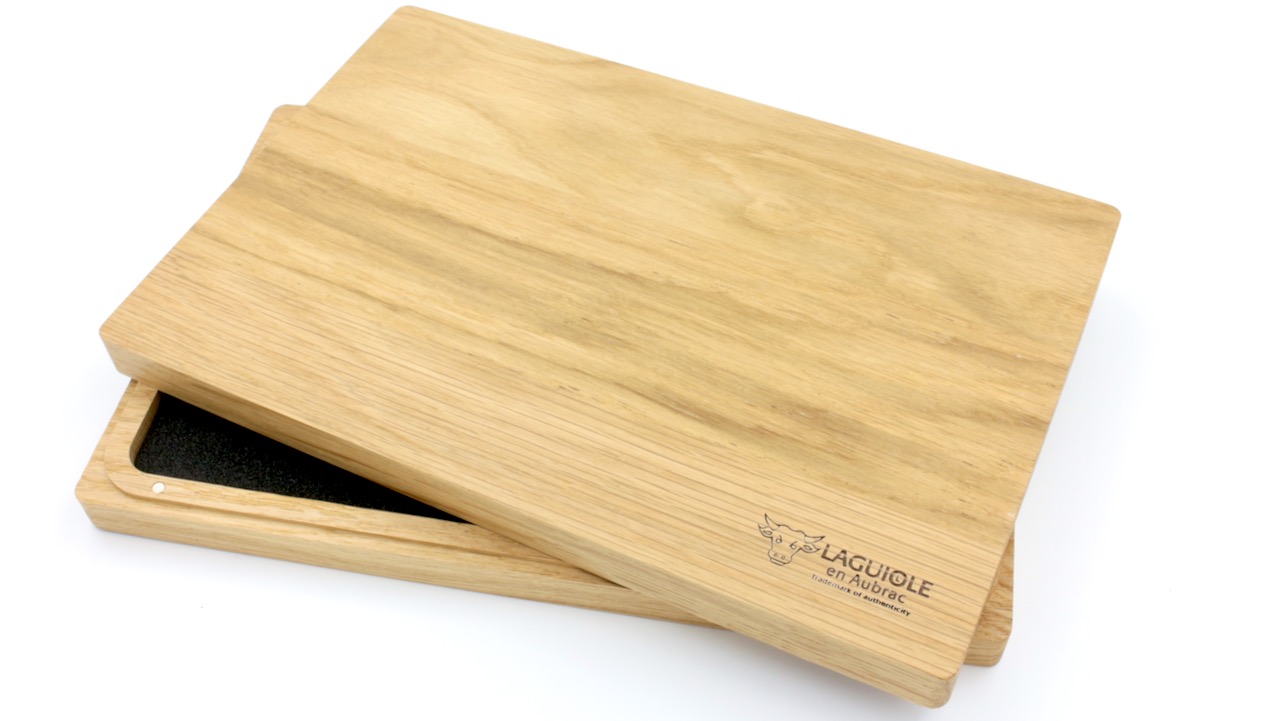 Besteckbox-Laguiole-en-Aubarc Laguiole en Aubrac – 5-teiliges Besteckset aus Büffelhorn für eine Person