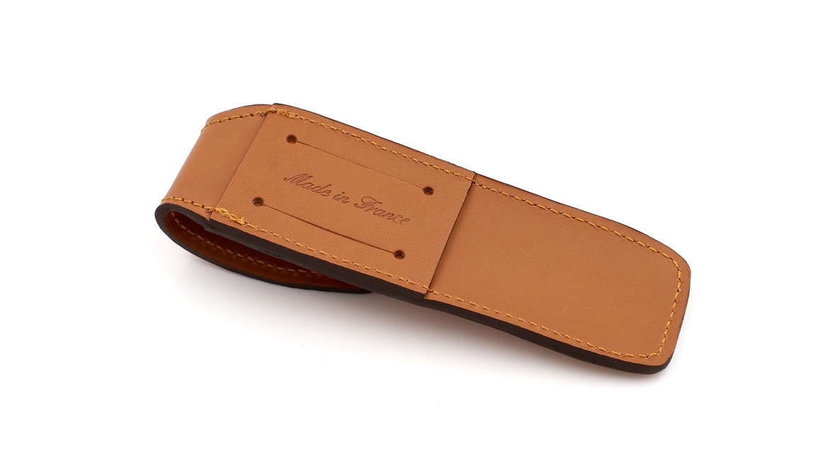 LAGUIOLE en Aubrac Leder-Holster DROIT 13 cm braun