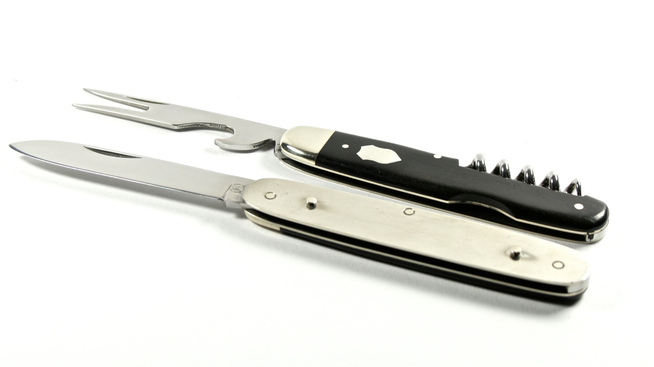 Hartkopf Besteck Taschenmesser mit Korkenzieher Picknickmesser