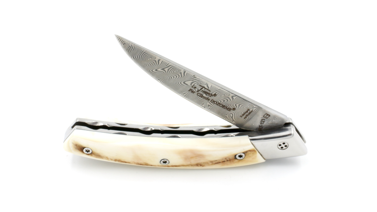 RLT-Wustenwarzenschwein-5 Claude DOZORME Thiers RLT L'ATELIER Wüstenwarzenschwein Elfenbein Damastklinge