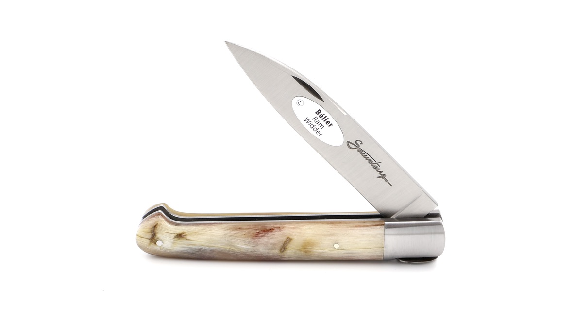 Sauveterre Messer Widderhorn guillochiert 11 cm