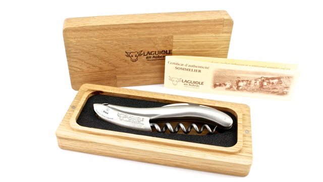 laguiole en Aubrac Sommelier knife stainless steel mat