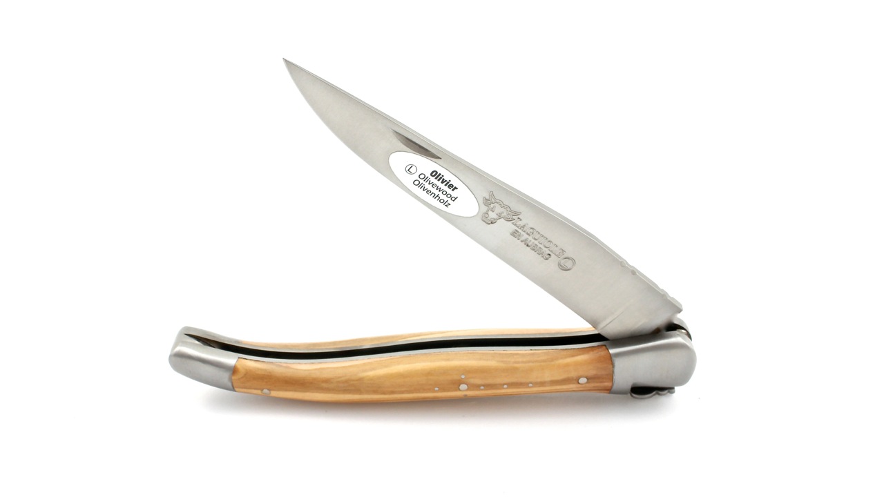 Laguiole-Olive-13-cm-3 Laguiole en Aubrac Olivenholz 13 cm