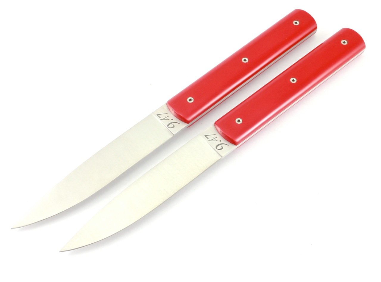 9-47-POM-rouge-2-tlgdWlPTM4ZqBlQk PERCEVAL 9.47 Steakmesser rot Set 2-tlg. oder 4-tlg.
